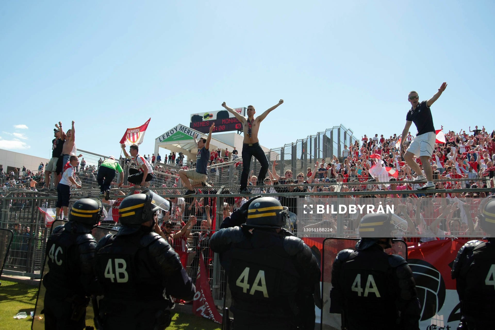 Supporters Monaco - 11.05.2013 - Nimes / Monaco - 36e