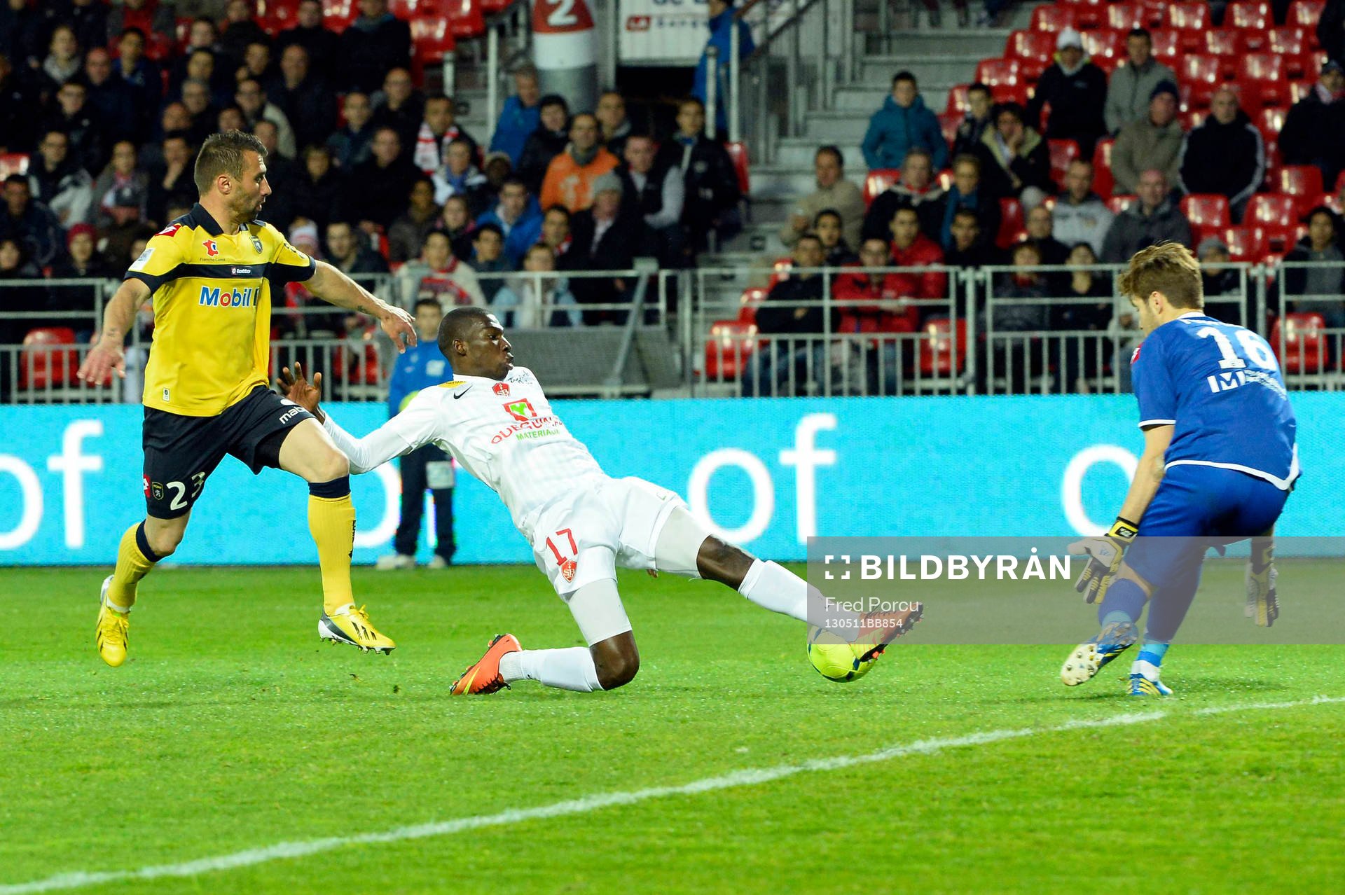 Adama BA / Simon POUPLIN - 11.05.2013 - Brest / Sochaux -