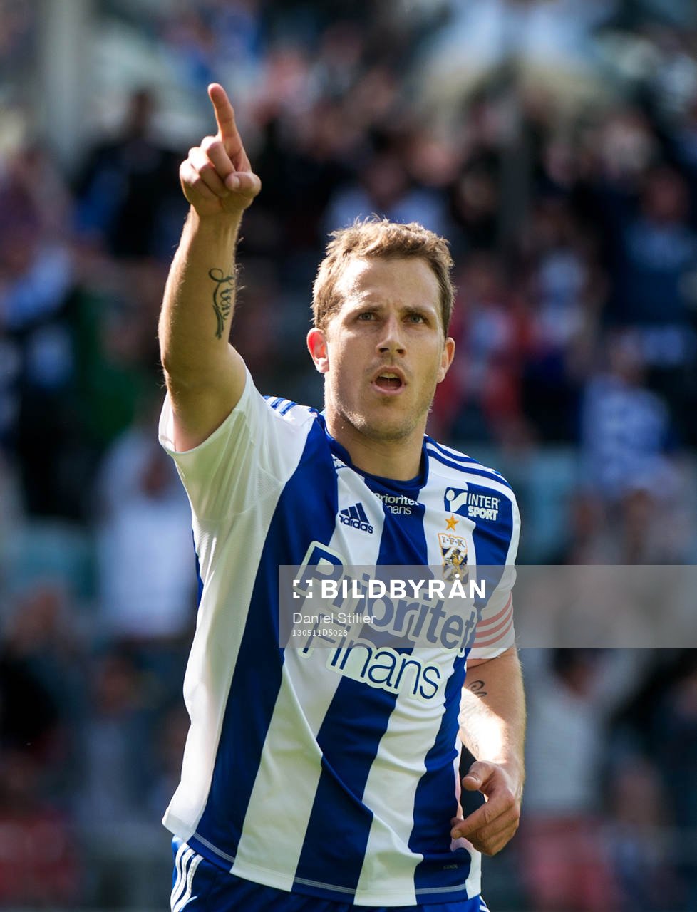 Tobias Hysén, IFK Göteborg, gör 1-0, jubel