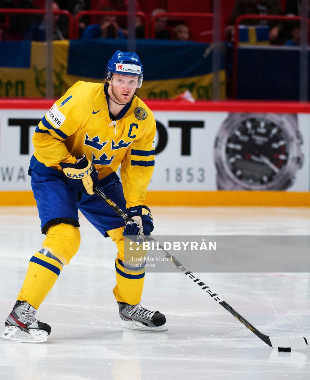 Sveriges Staffan Kronwall i matchen mellan Sverige och