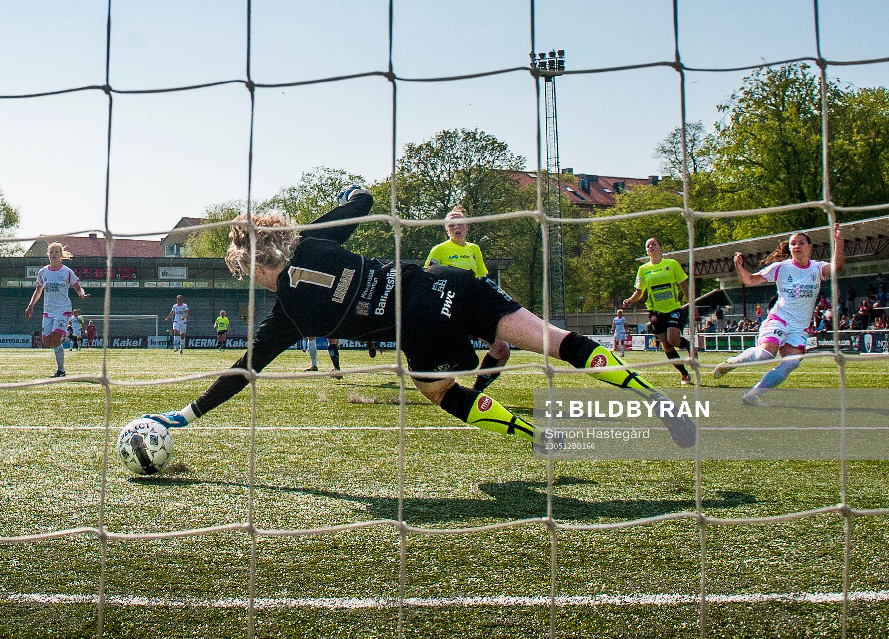 Hedvig Lindahl, målvakt, Kristianstad lyckas inte rädda