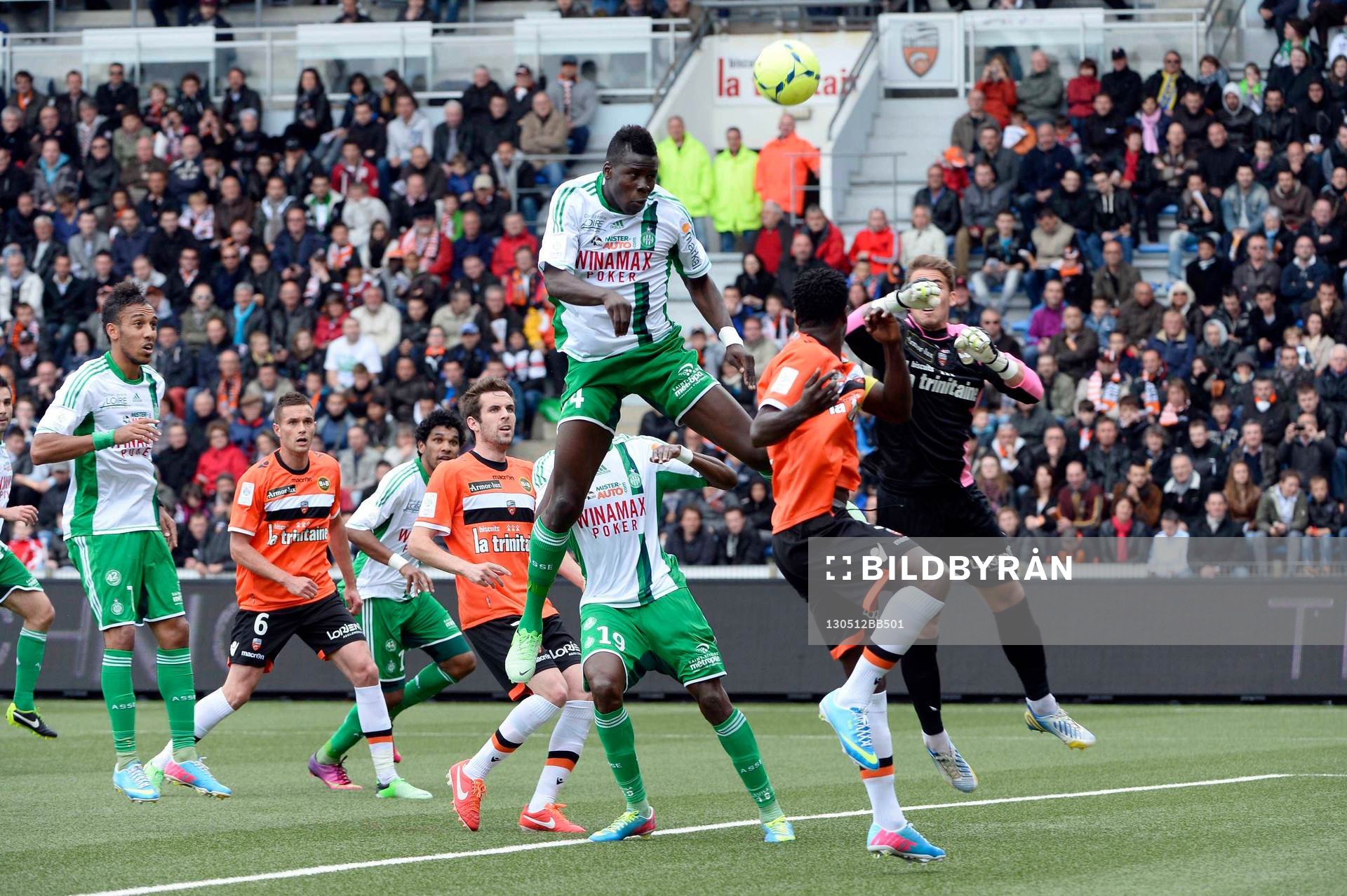 But de Kurt ZOUMA - 12.05.2013 - Lorient / Saint Etienne -