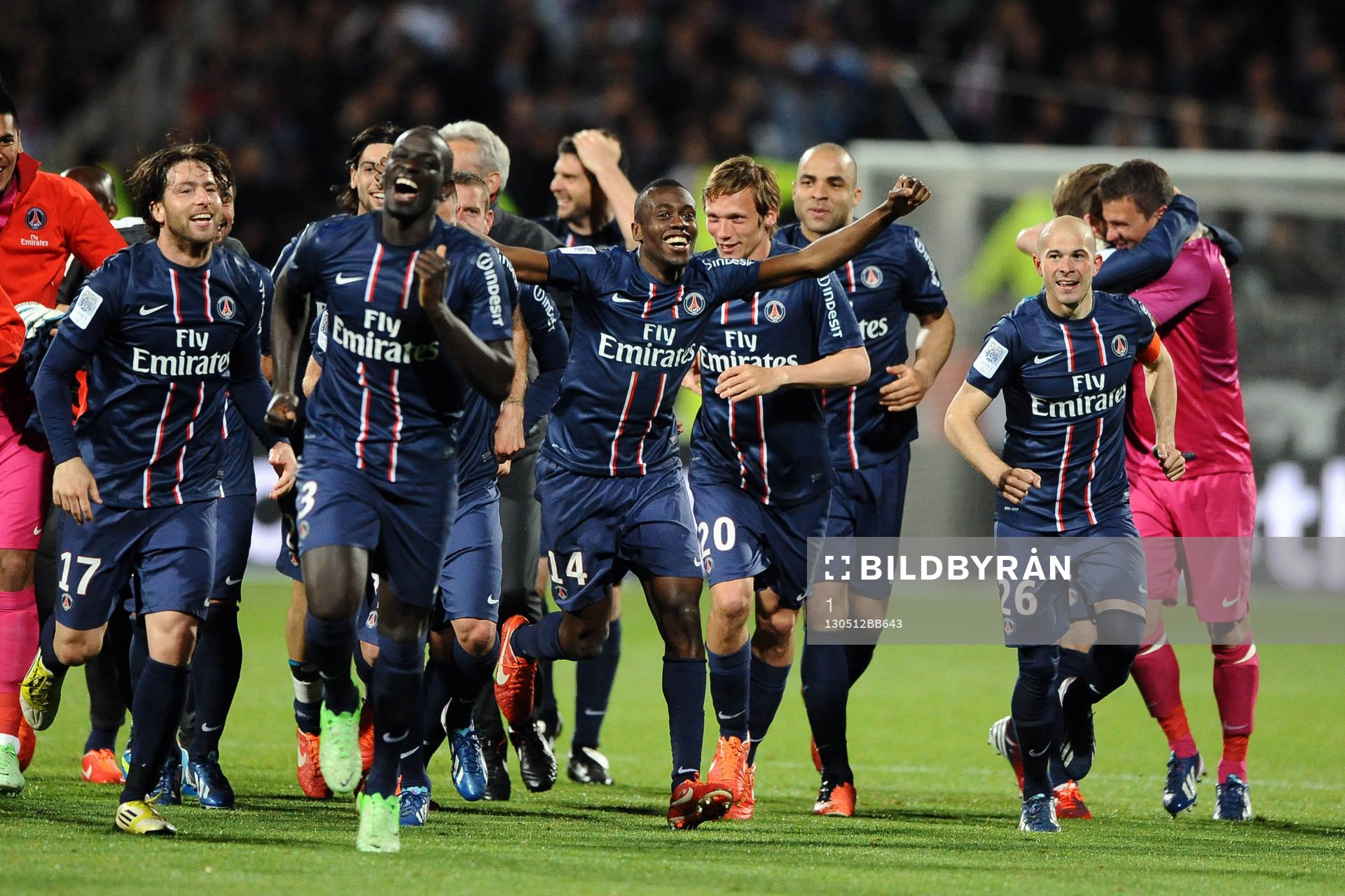 PSG CHAMPION / JOIE DU PSG  -  12.05.2013 - Lyon / Paris