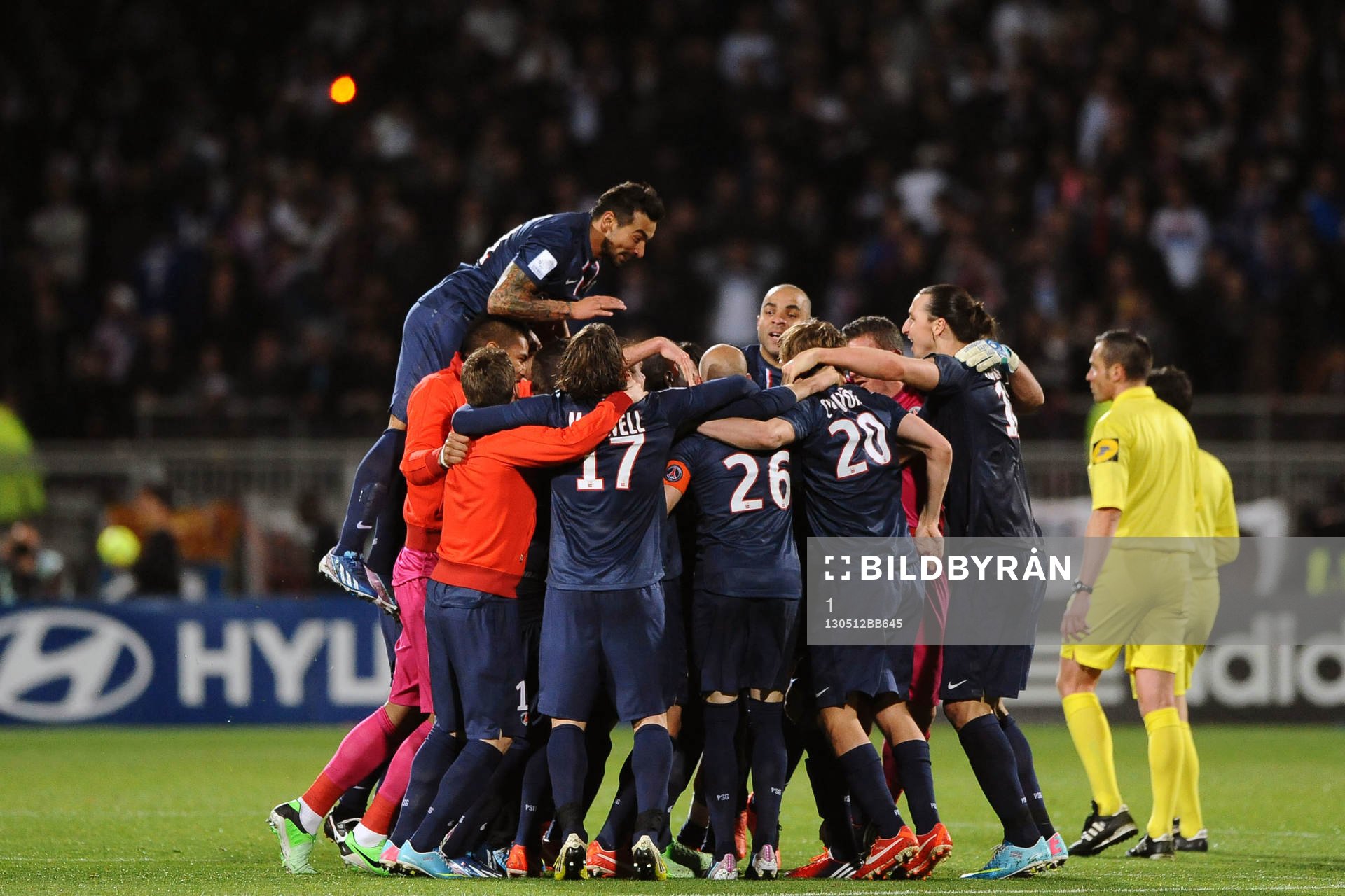 PSG CHAMPION / JOIE DU PSG  -  12.05.2013 - Lyon / Paris