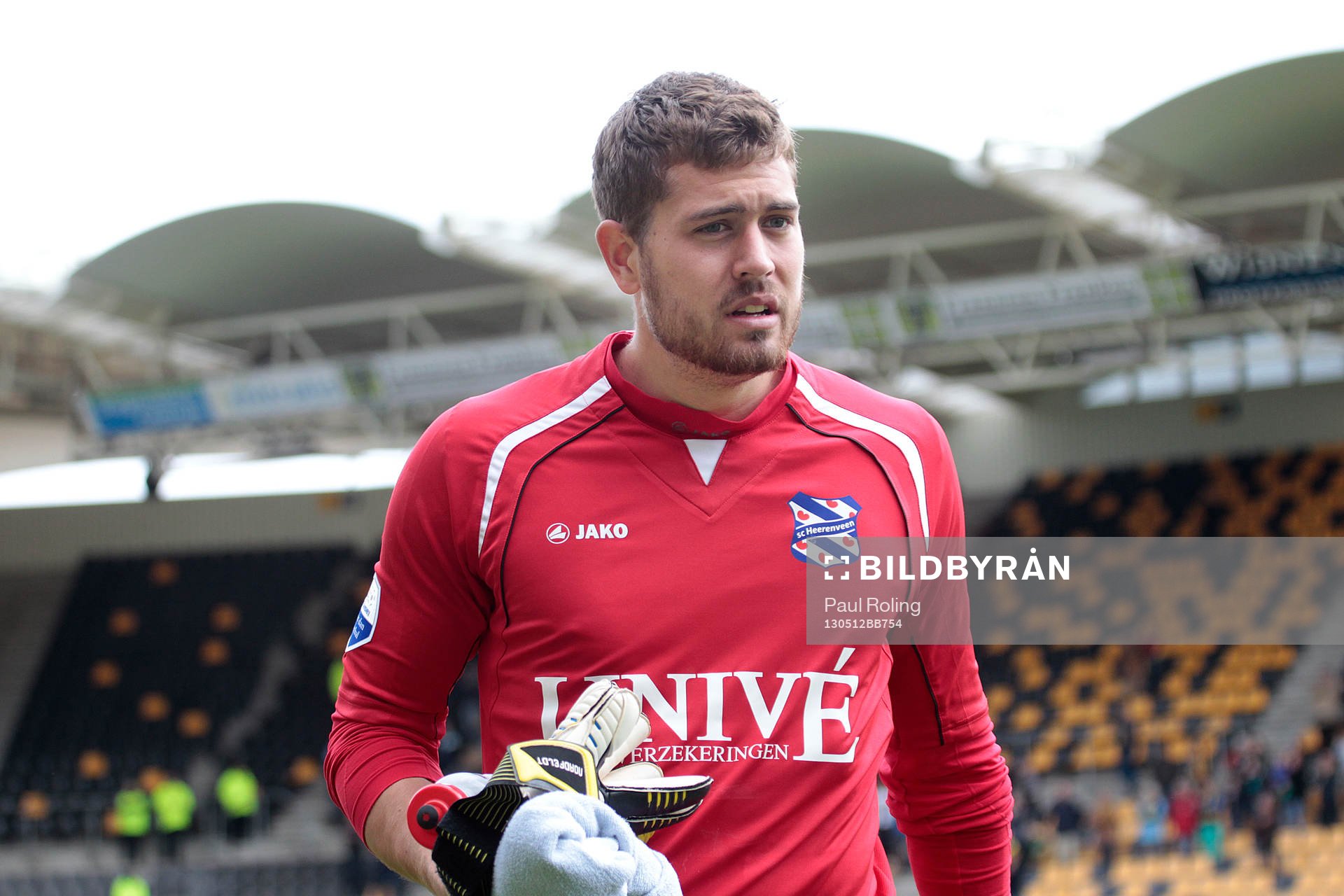 KERKRADE - Voetbal , 12-05-2013 , Roda JC Kerkrade - SC Heerenveen, Parkstad Limburg Stadion, Eredivisie , seizoen 2012/2013, een teleurgestelde SC Heerenveen doelman Kristoffer Nordfeldt.