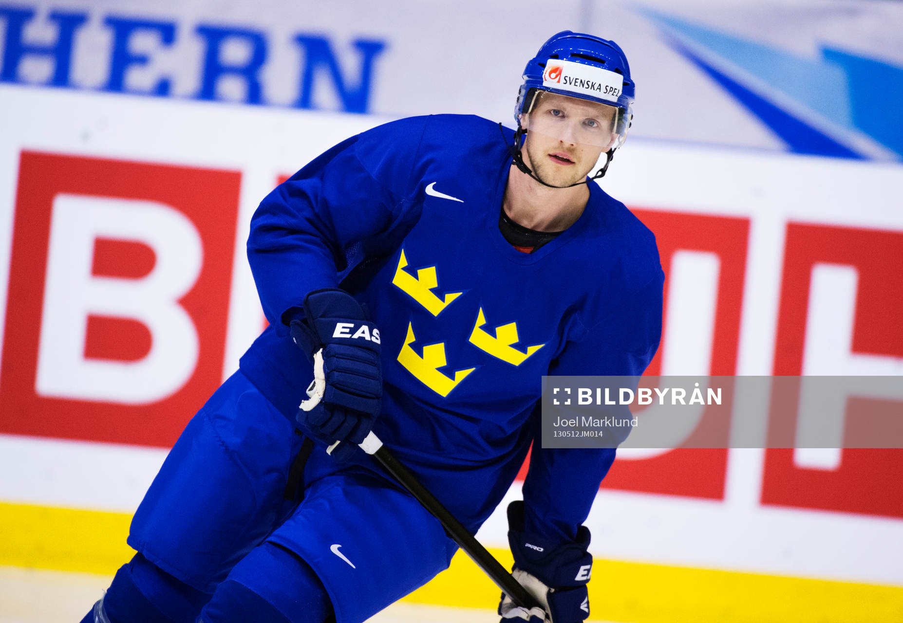 Alexander Edler på Sveriges träning
