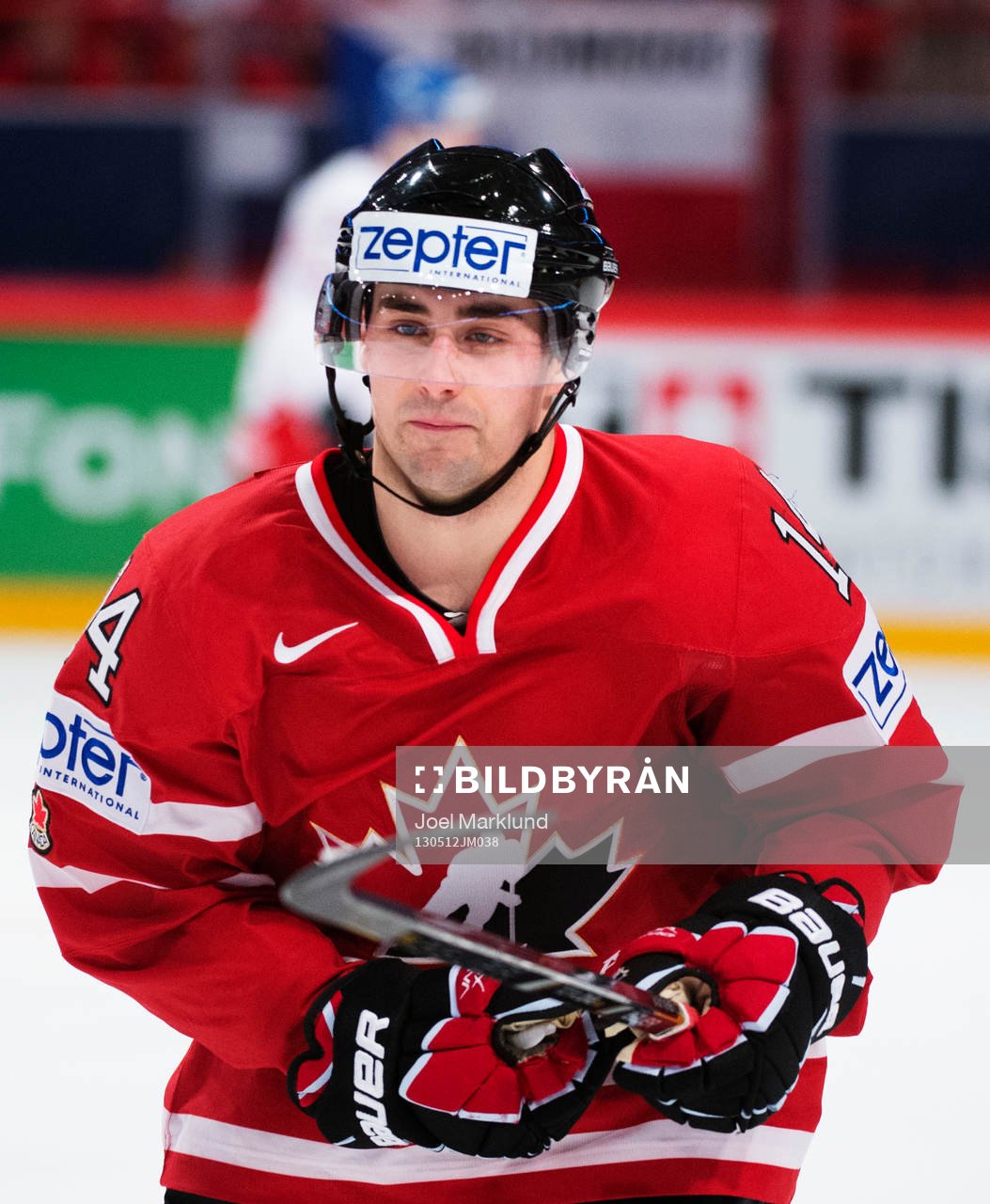 Kanadas Jordan Eberle i matchen mellan Kanada och Tjeckien