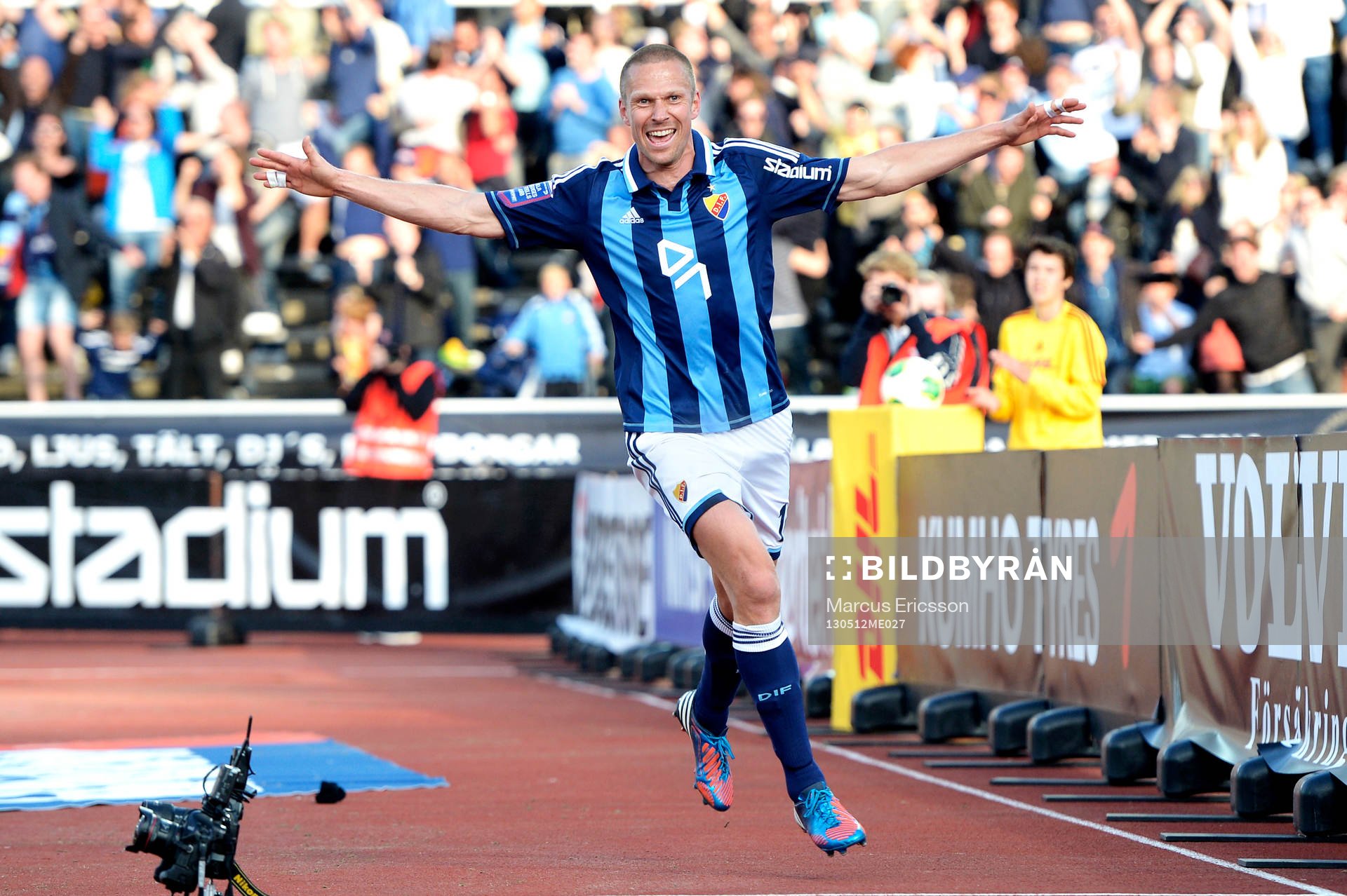 Mattias Östberg, Djurgården, nickar in 3-2