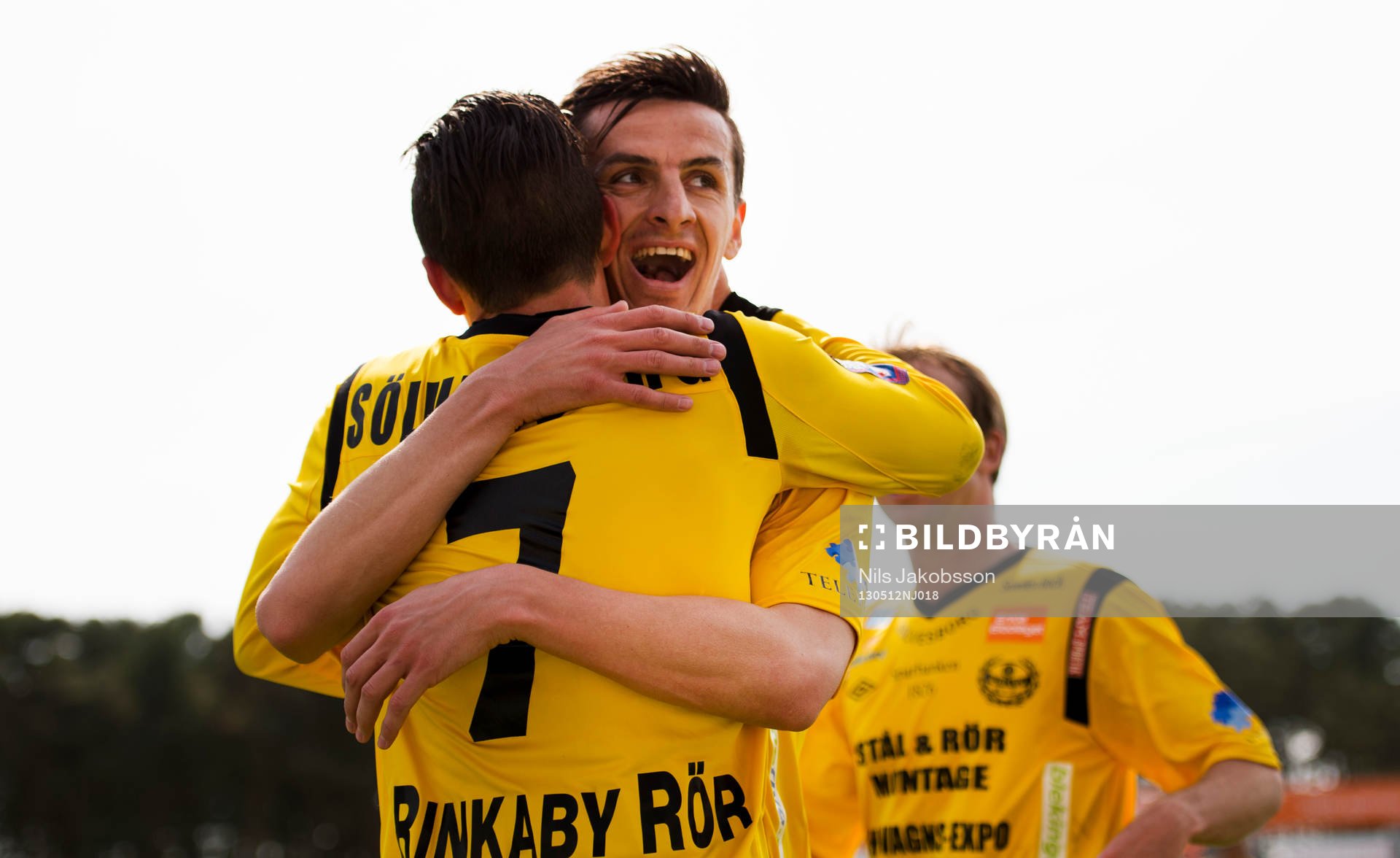 Haris Radetinac, Kristian Haynes, Mjällby, jublar