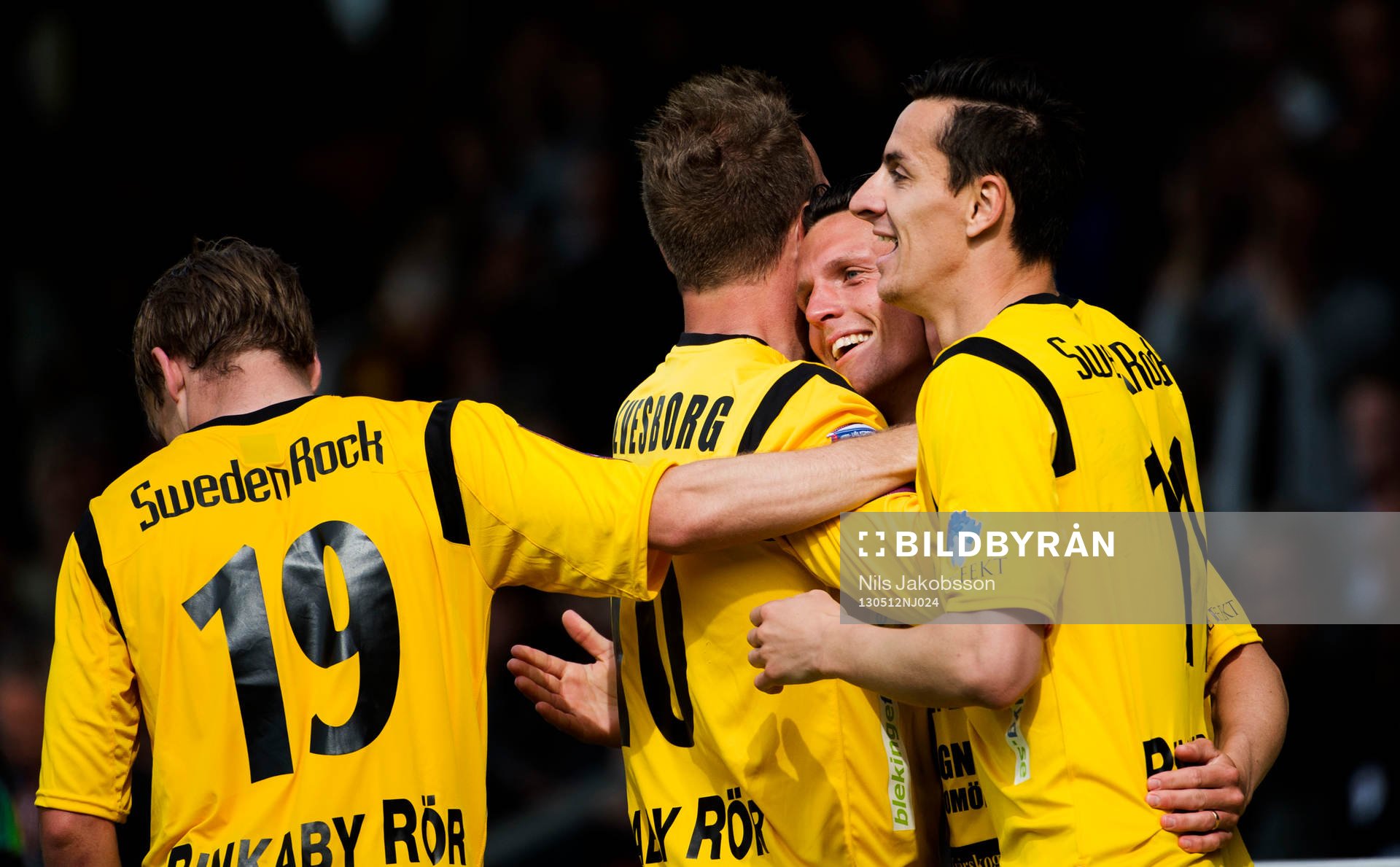 Kristian Haynes, Mjällby, har precis dundrat in sitt