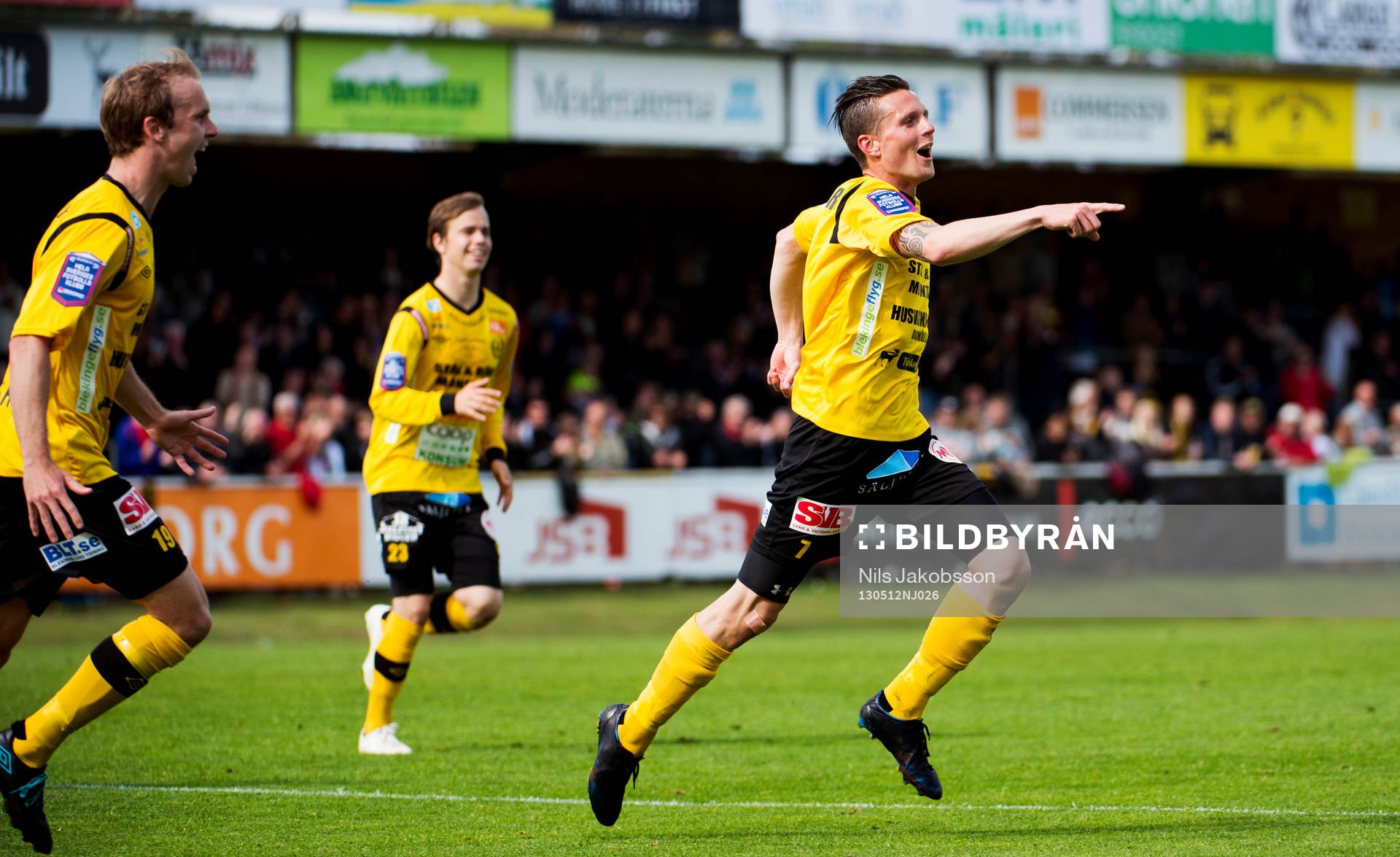 Kristian Haynes, Mjällby, har precis dundrat in sitt