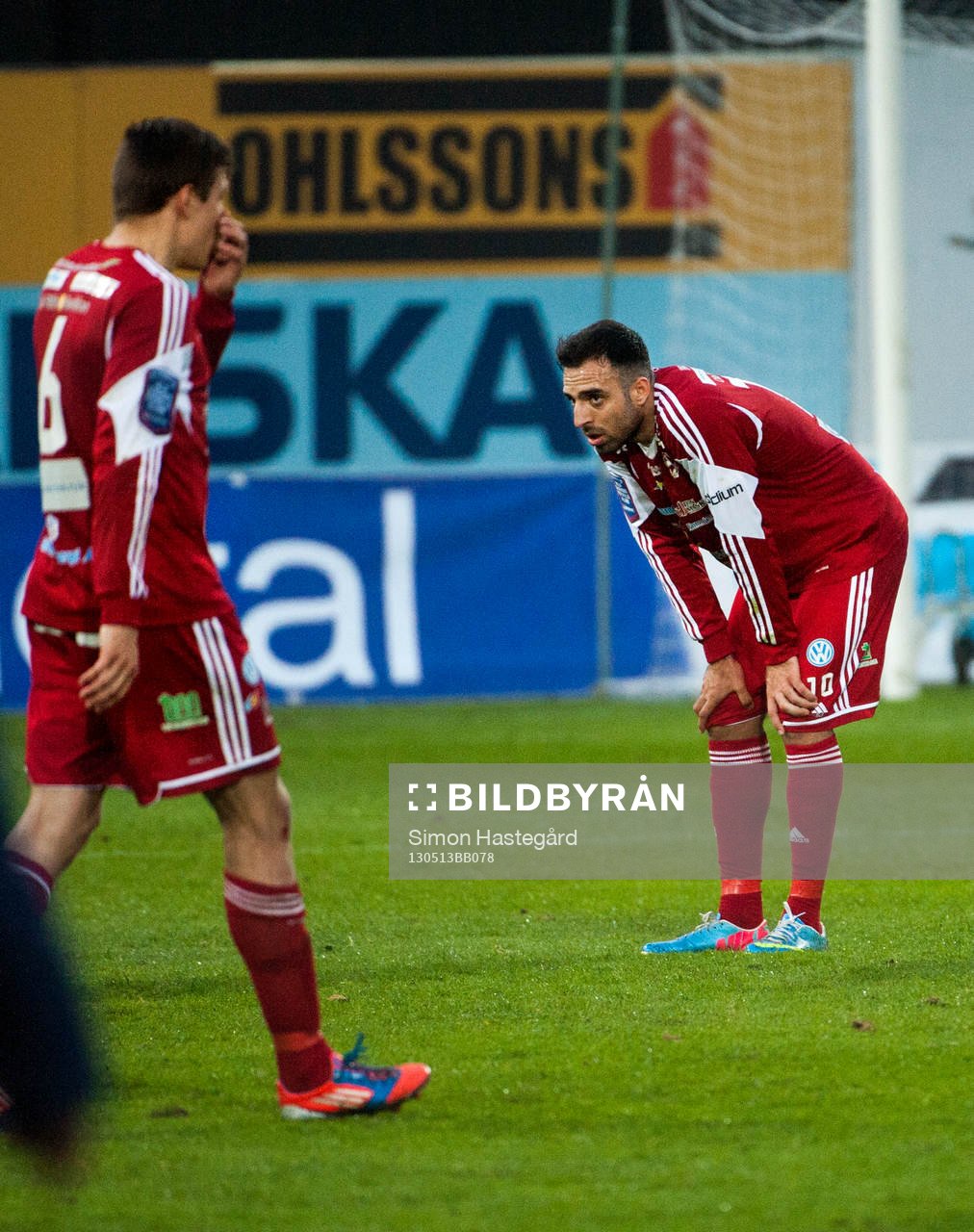 Martin Claesson, och Abdul Khalili, Värnamo, deppar