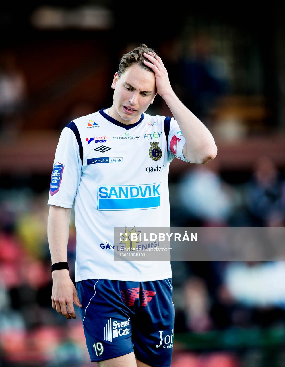 Marcus Hansson, Gefle ser deppig ut i matchen mot