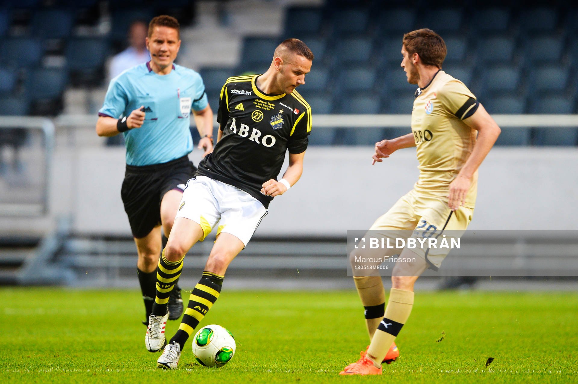 Fotboll, Hyllningsmatch, AIK - Dinamo Zagreb: Alexander Milosevic, AIK
