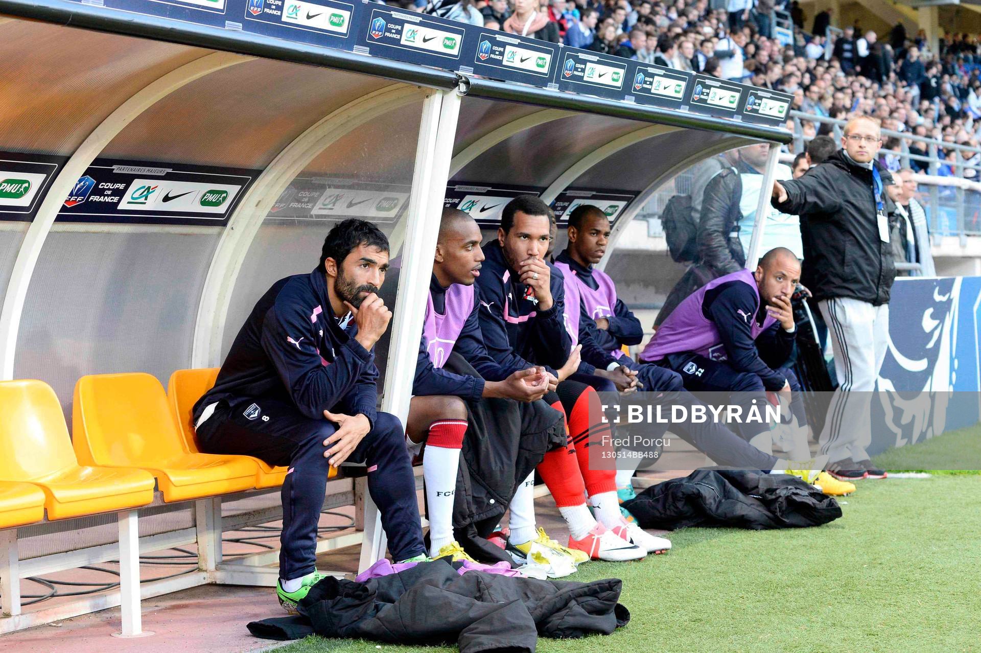 Fahid BEN KHALFALLAH sur le banc de touche - 14.05.2013 -