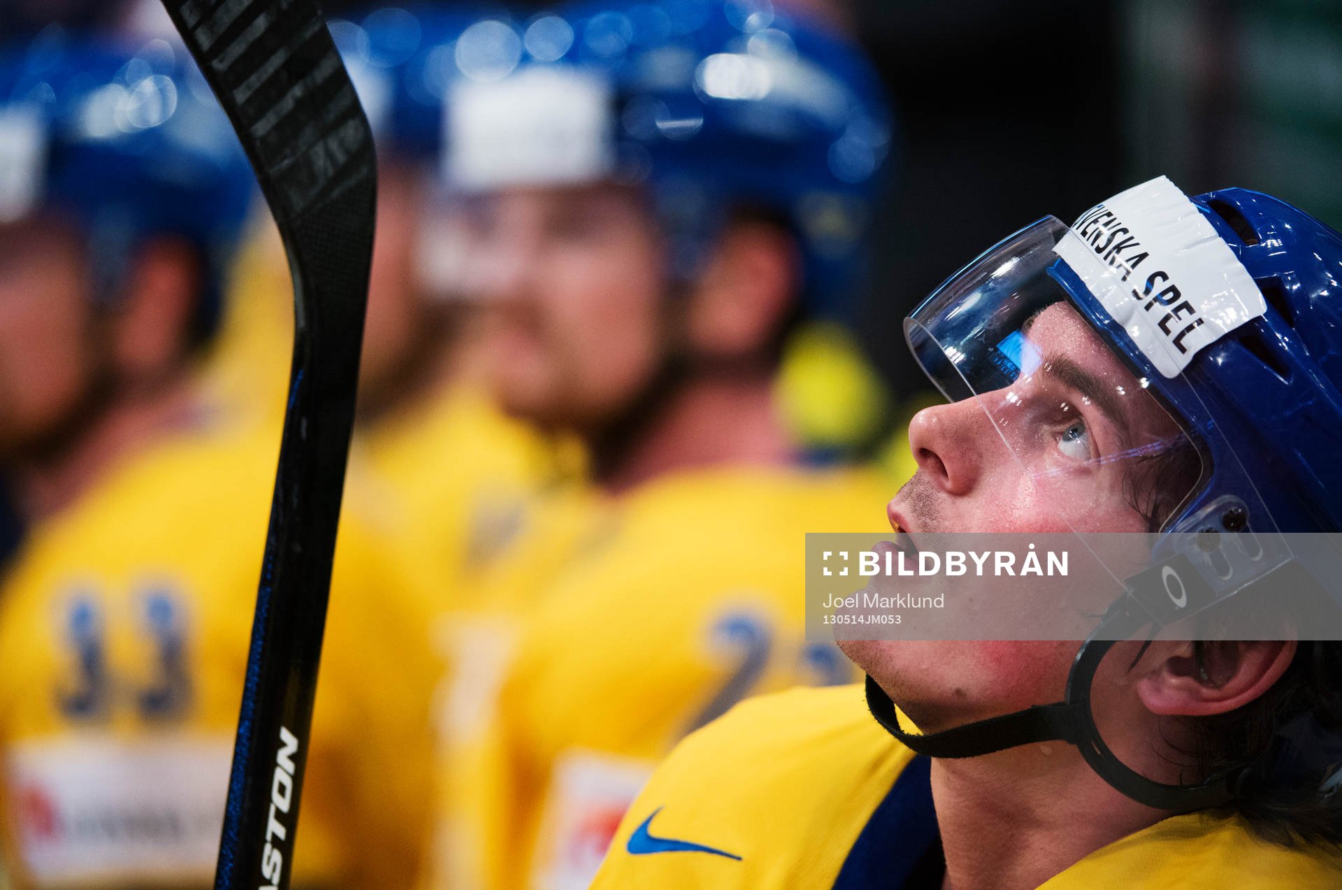 Sveriges Loui Eriksson i matchen mellan Danmark och Sverige