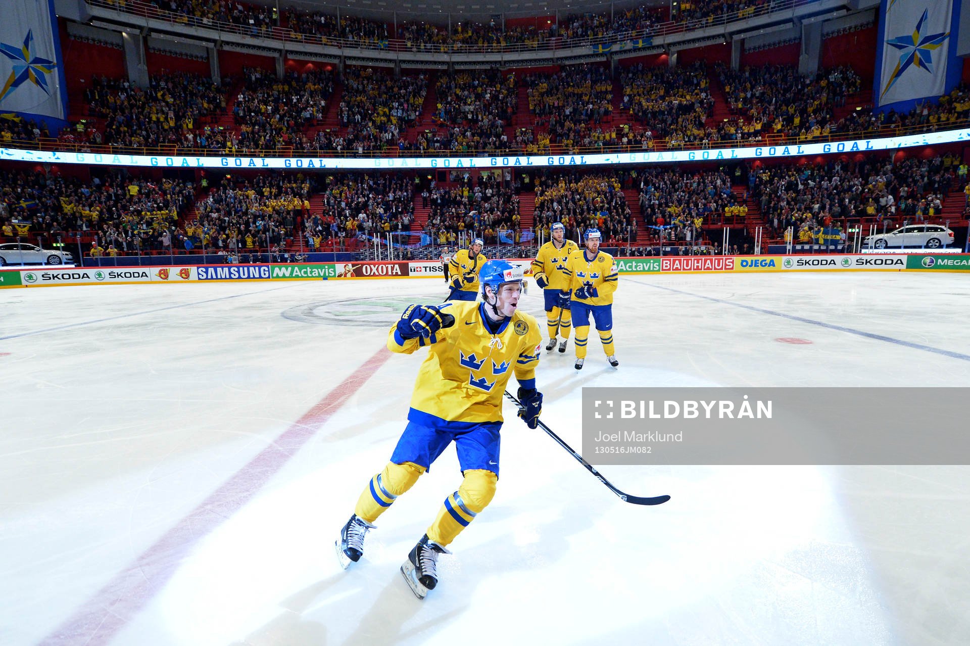 Sveriges Nicklas Danielsson jublar
