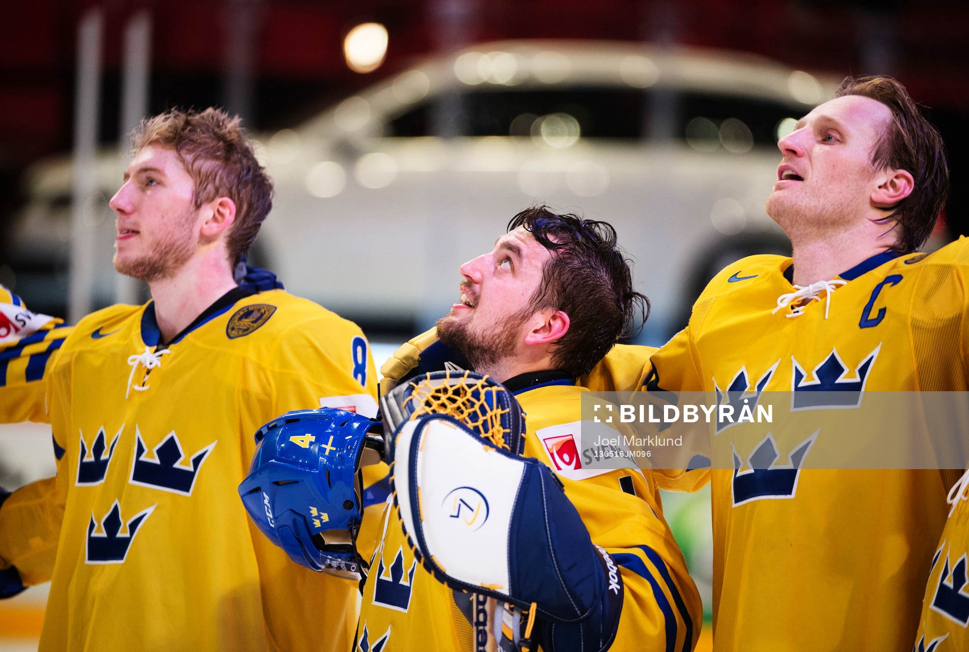 Sveriges Petter Granberg, Jhonas Enroth och Staffan Kronwall