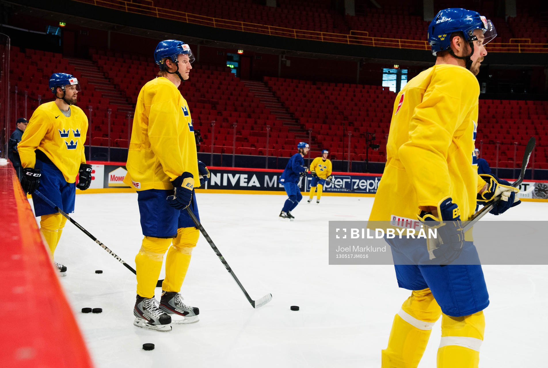 Dick Axelsson, Staffan Kronwall och Johan Fransson på