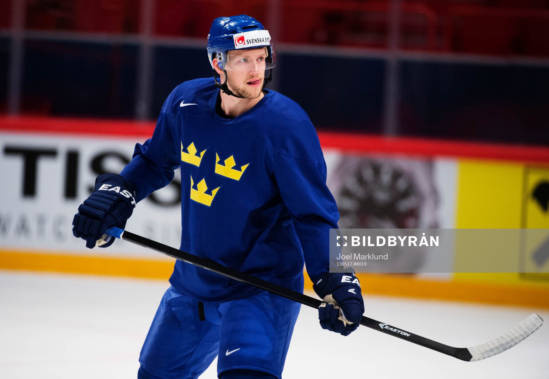 Alexander Edler på Sveriges träning