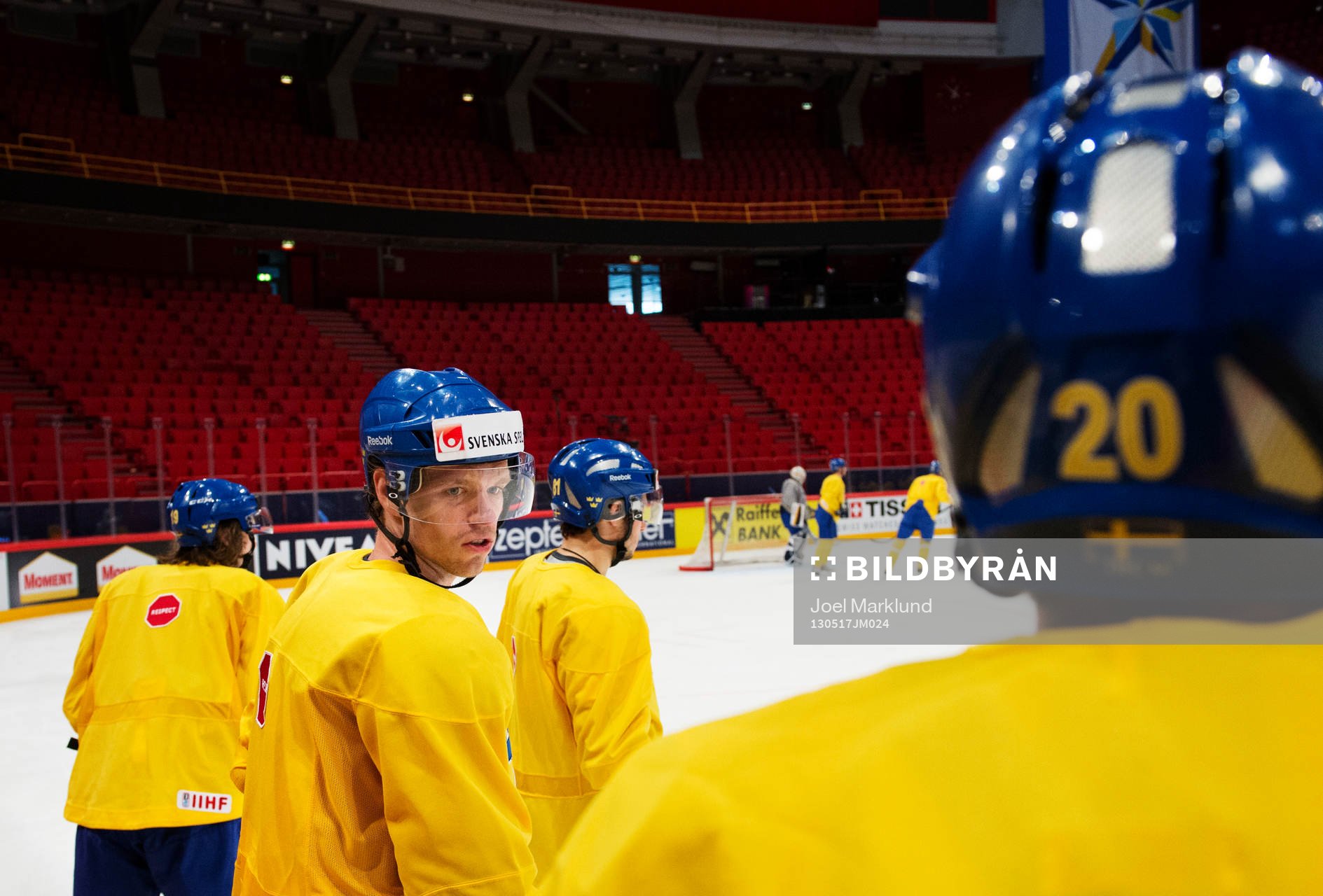 Nicklas Danielsson på Sveriges träning