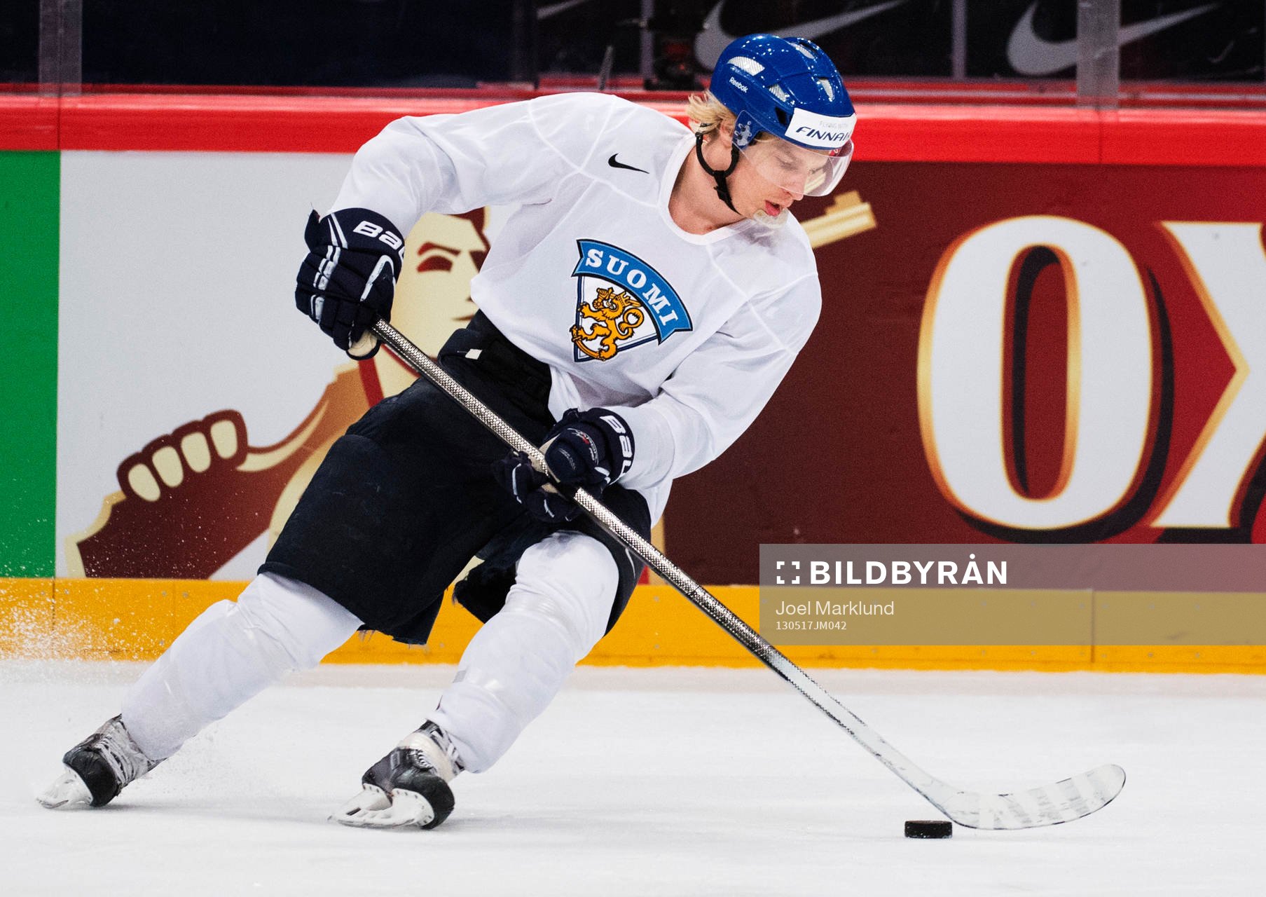 Antti Pihlström på Finlands träning