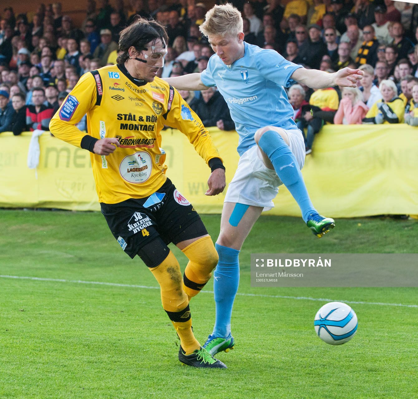 1-1, Simon Kroon, Malmö, skojar med Daniel Ivanovski,
