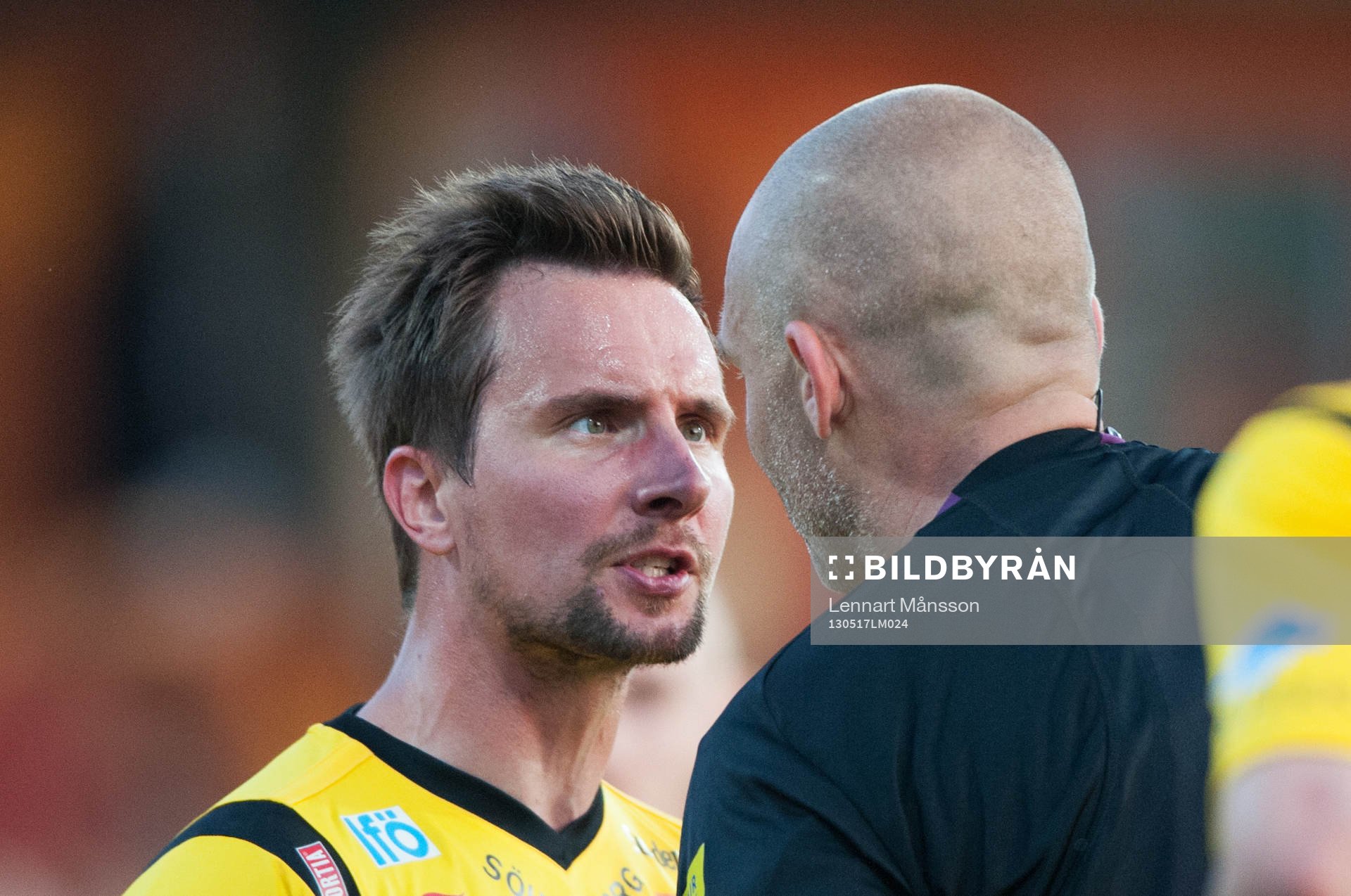 Utvisning, Daniel Nicklasson, Mjällby, har synpunkter på
