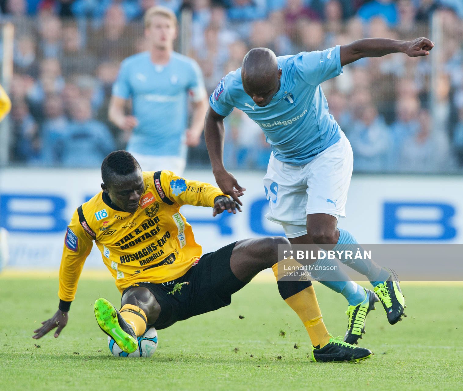 Tokelo Rantie, Malmö och Gbenga Arokoyo, Mjällby
