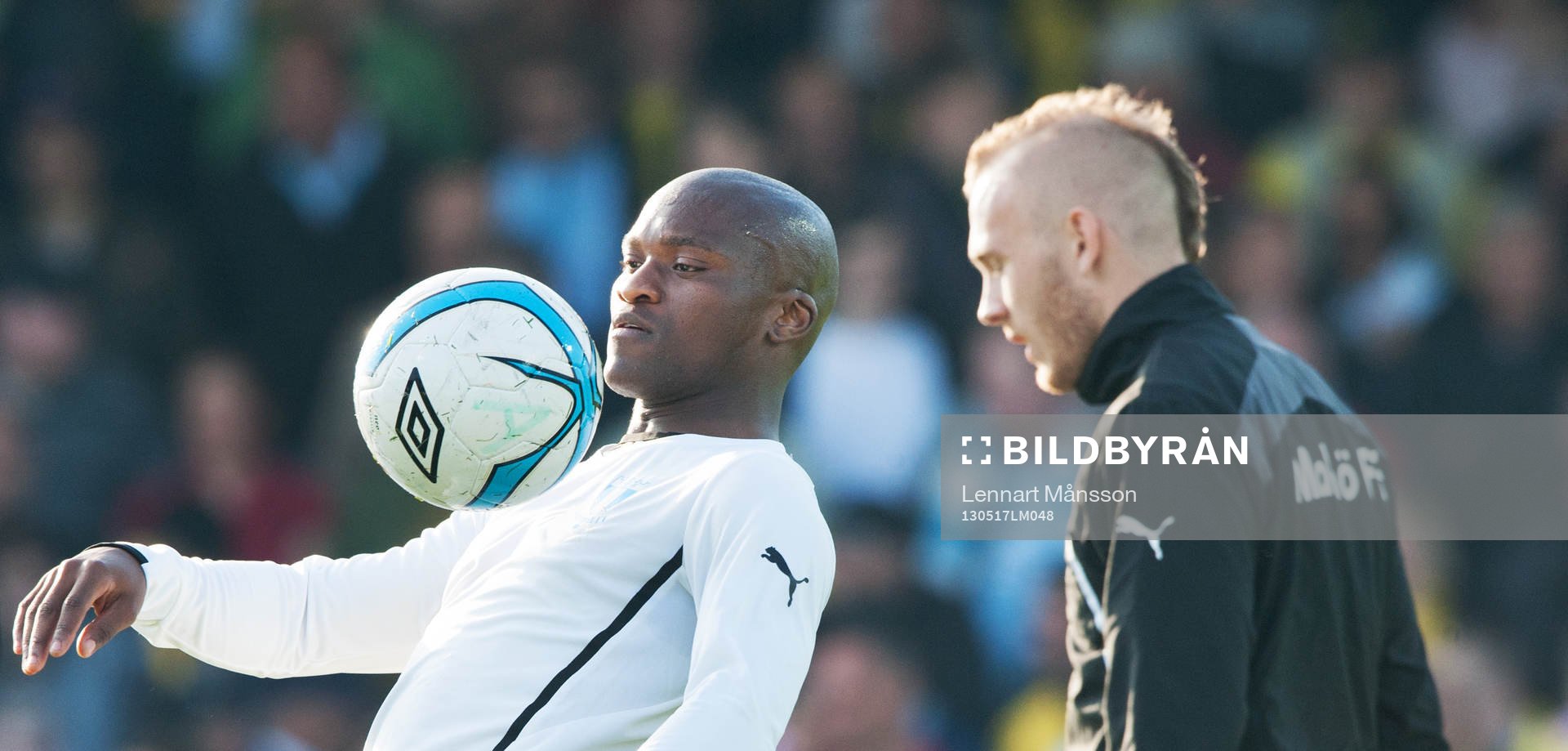 Magnus Eriksson och Tokelo Rantie, Malmö FF