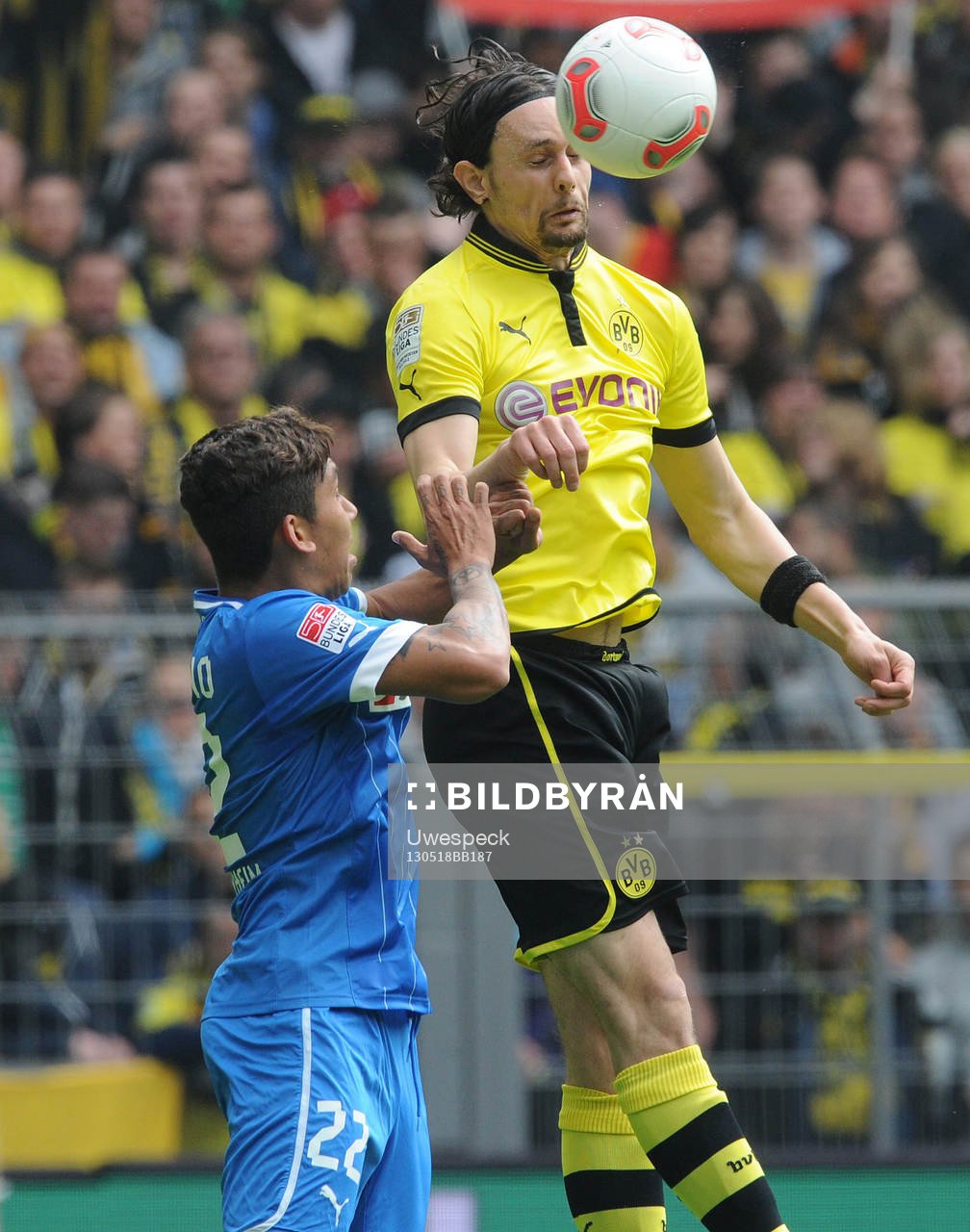 v.l. Roberto Firmino, Neven Subotic (Dortmund)