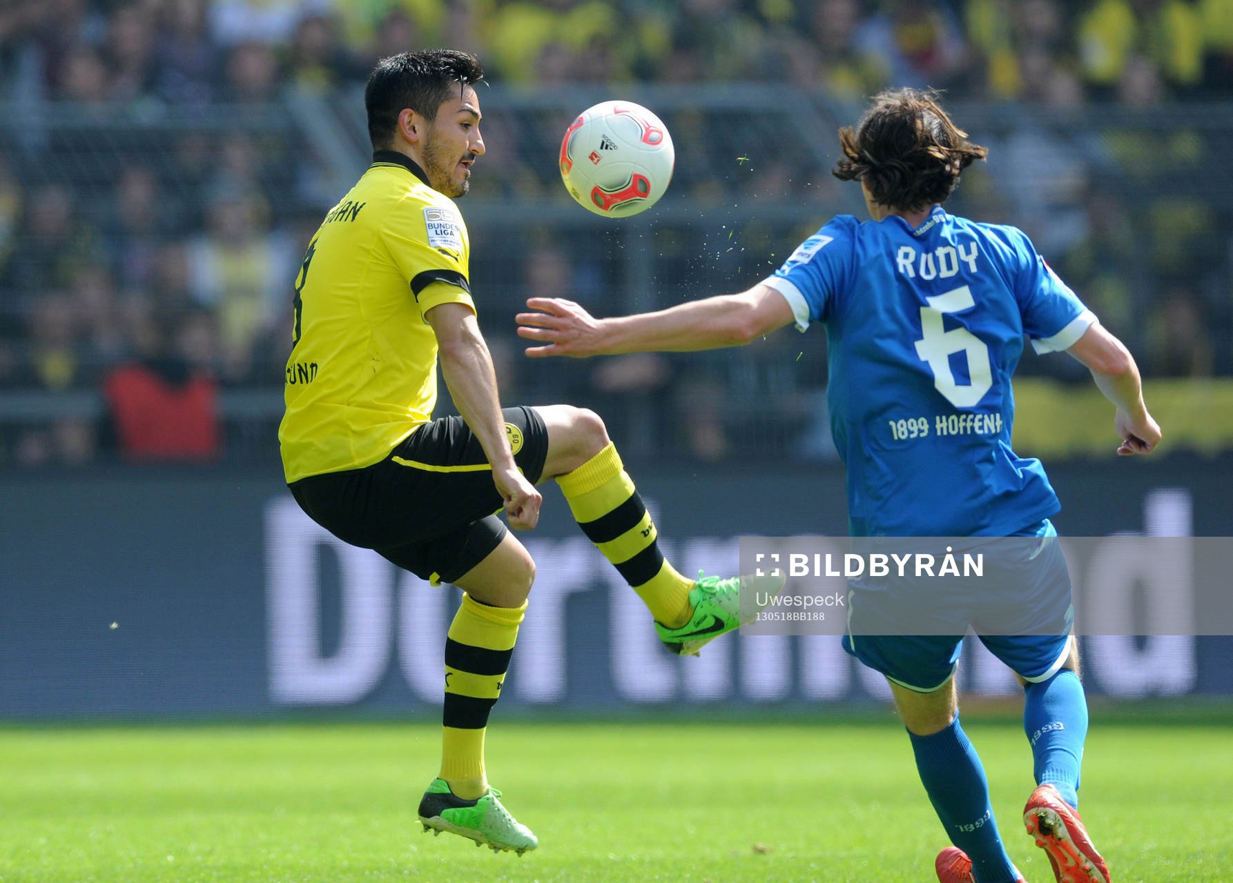 v.l. Ilkay Guendogan, Sebastian Rudy (Hoffenheim)