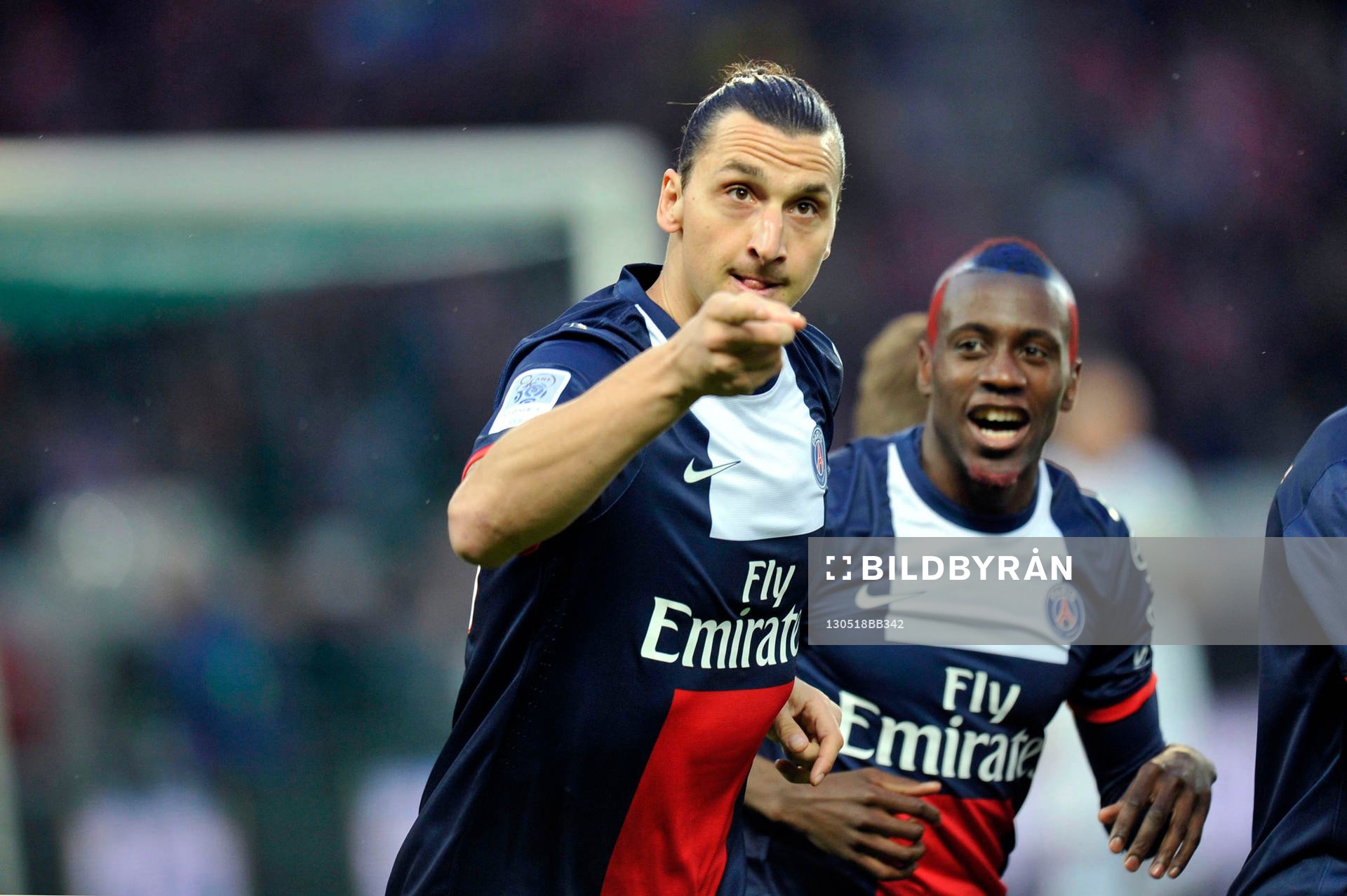 Joie de Zlatan IBRAHIMOVIC / Blaise MATUIDI - 18.05.2013 -