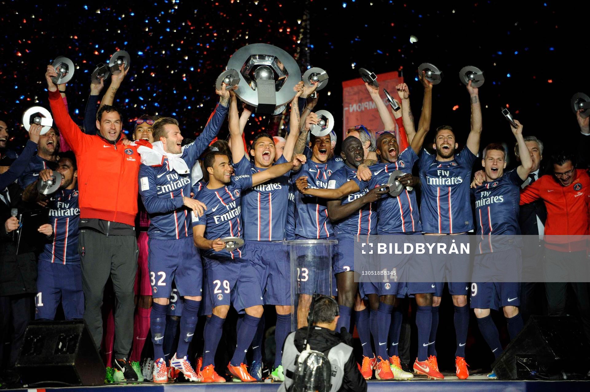 Joie du PSG - trophee Hexagoal - 18.05.2013 - Paris Saint