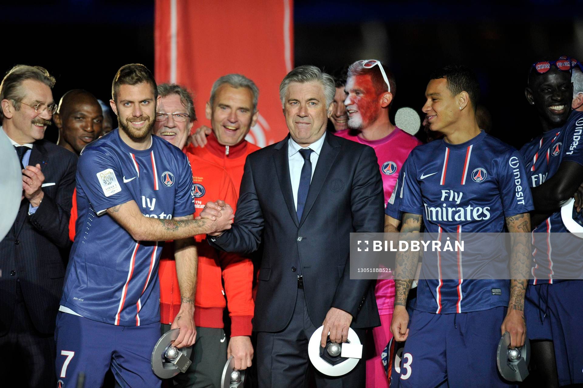 Jeremy MENEZ / Carlo ANCELOTTI - 18.05.2013 - Paris Saint