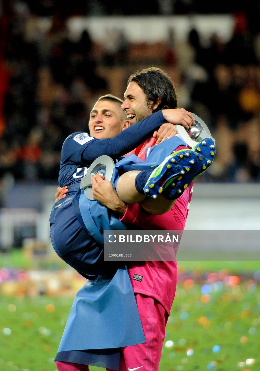 Marco VERRATTI / Salvatore SIRIGU - 18.05.2013 - Paris