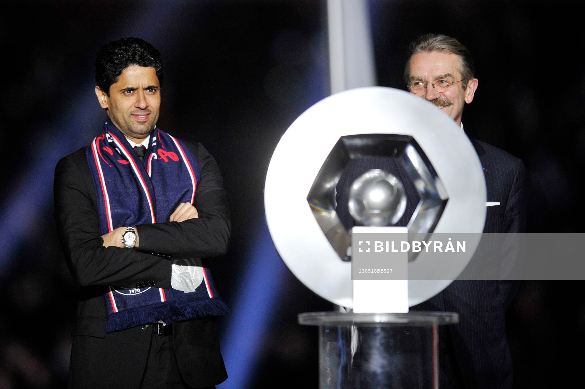 Nasser AL KHELAIFI / Frederic THIRIEZ et le trophee