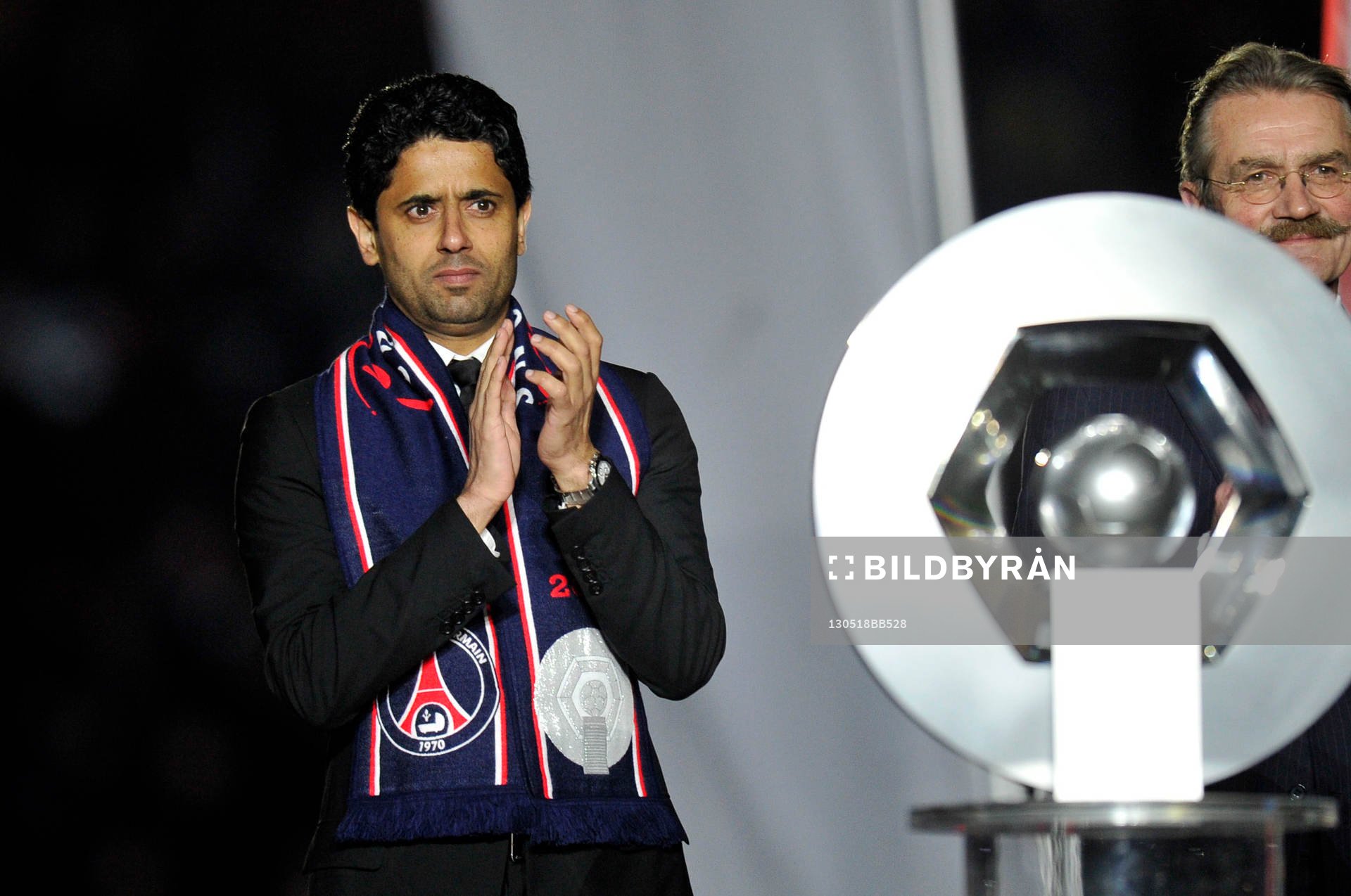 Nasser AL KHELAIFI / Frederic THIRIEZ et le trophee