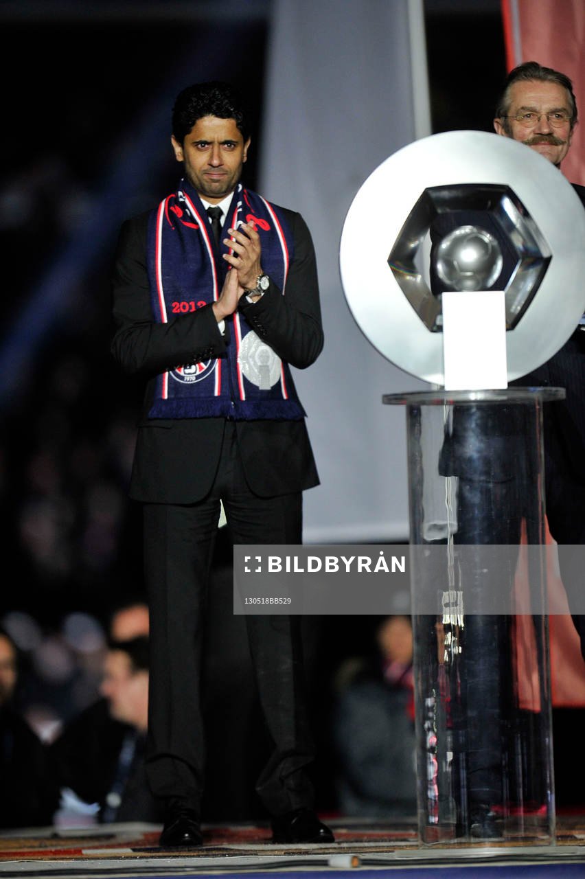Nasser AL KHELAIFI / Frederic THIRIEZ et le trophee