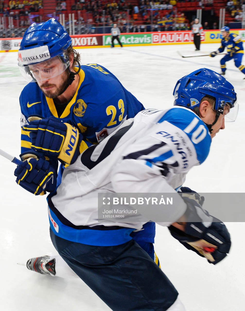 Niklas Persson, Sverige, och Niklas Hagman,  Finland, i