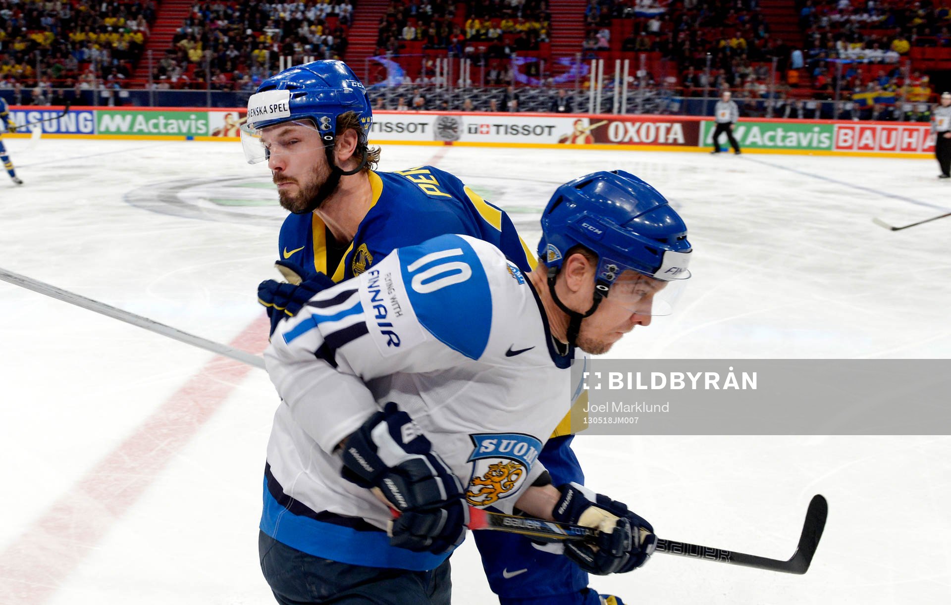 Niklas Persson, Sverige, och Niklas Hagman,  Finland, i