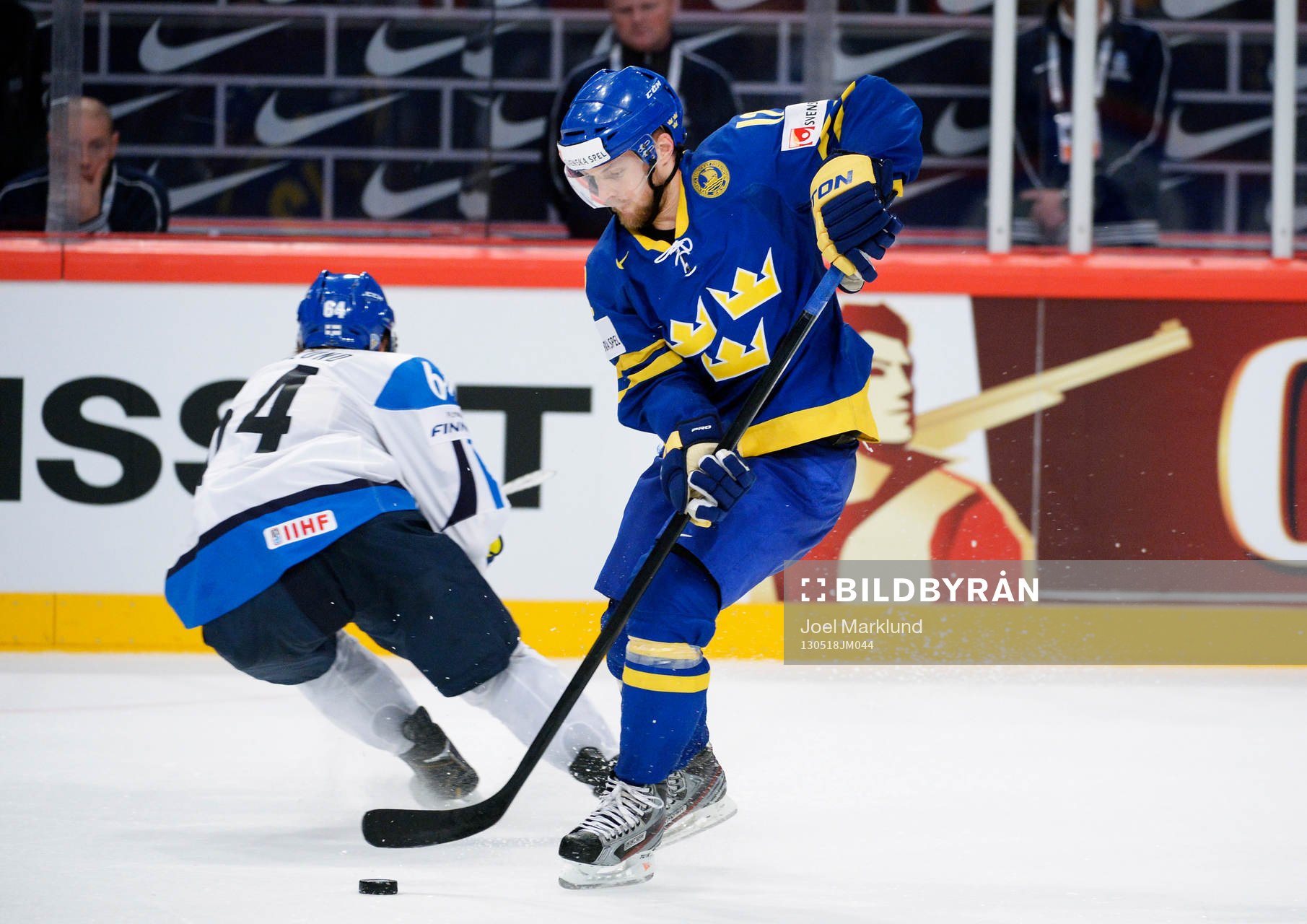 Fredrik Pettersson, Sverige, i semifinalen mellan Finland
