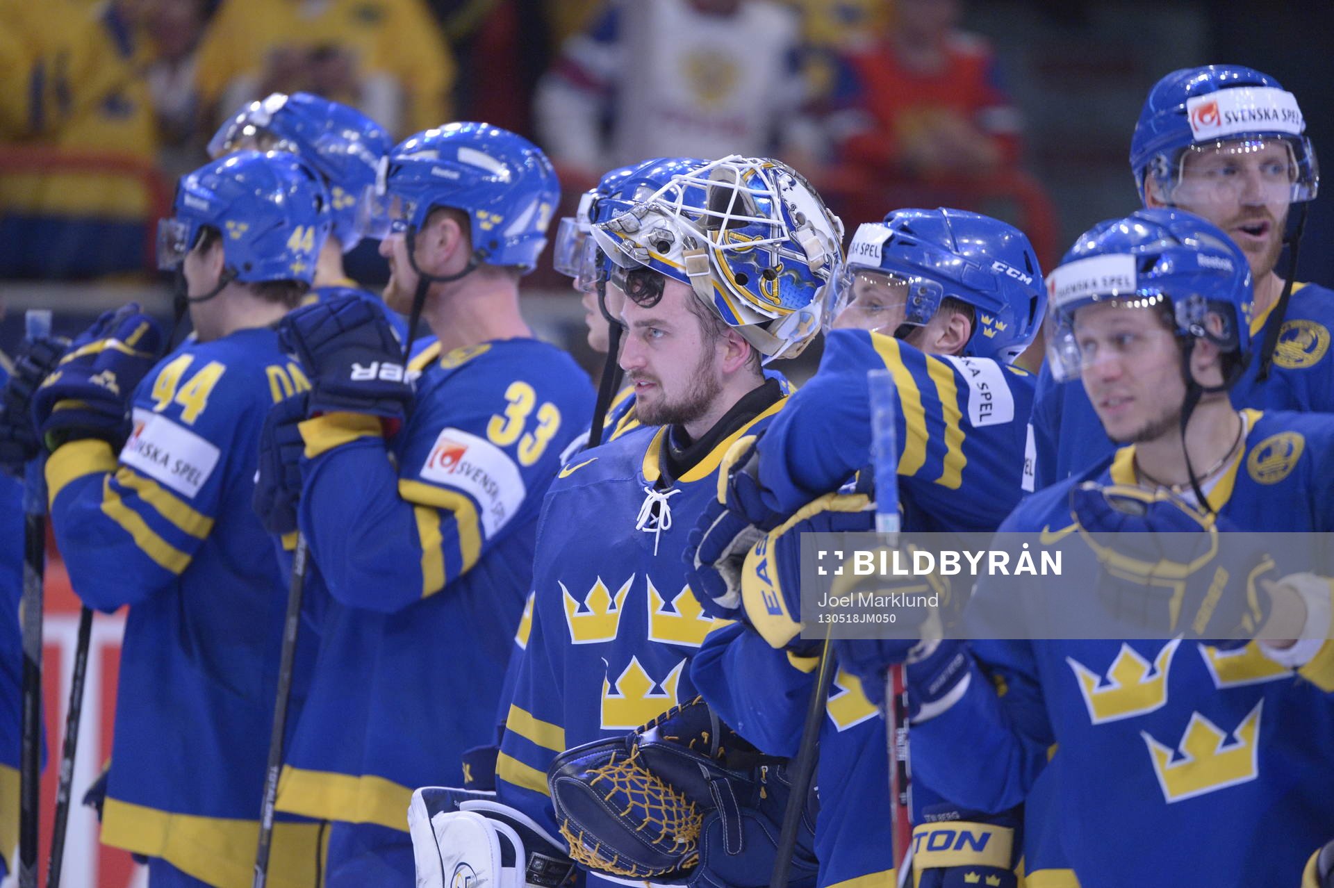 Jhonas Enroth, målvakt, Sverige, i semifinalen mellan