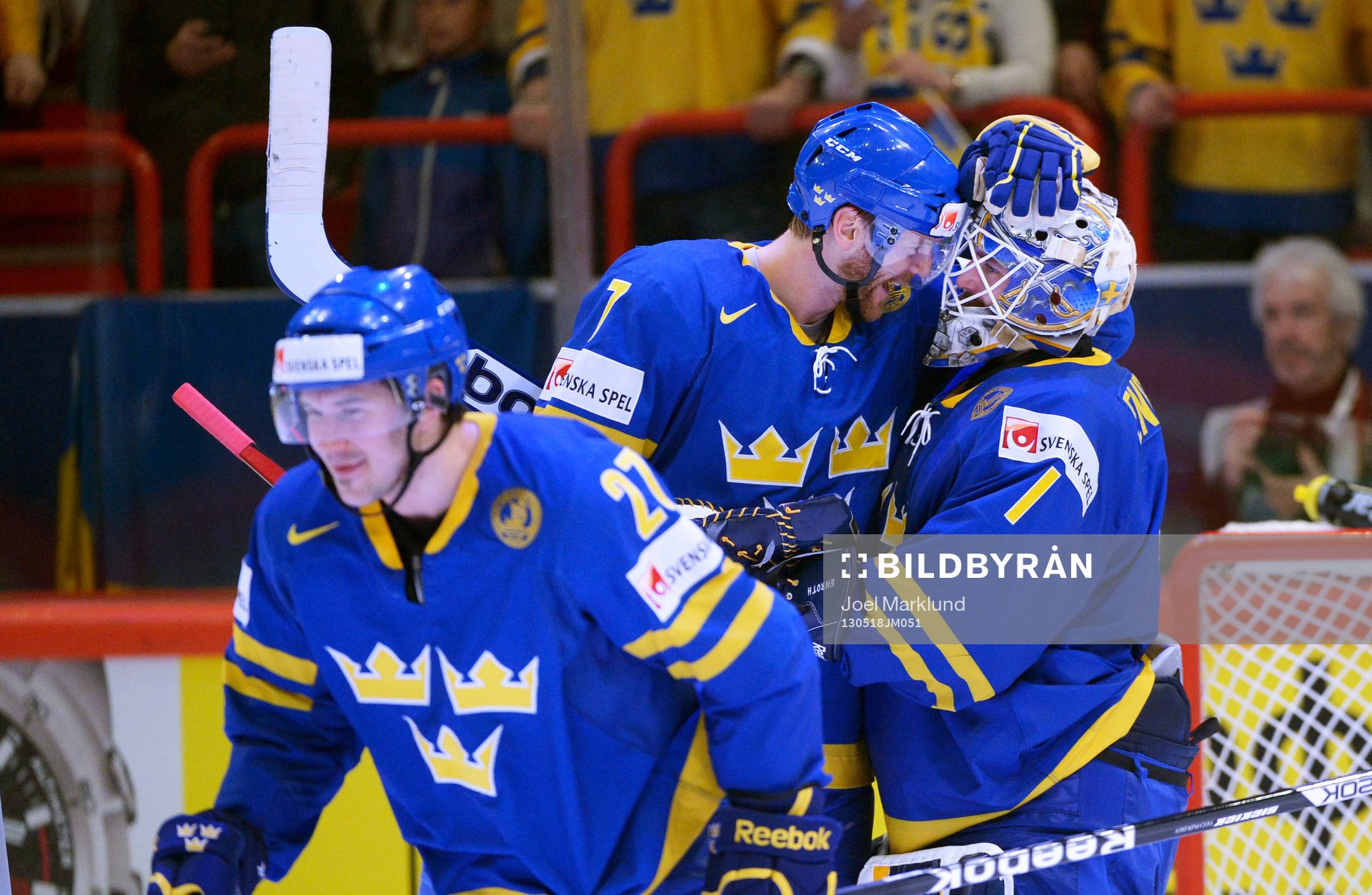 Jimmie Ericsson, Henrik Tallinder, Jhonas Enroth, målvakt,