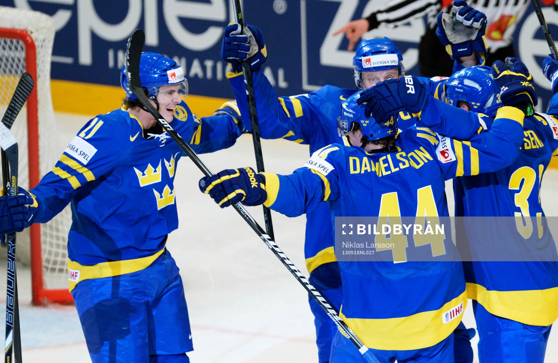 Daniel Sedin, Loui Eriksson, Nicklas Danielsson, Henrik