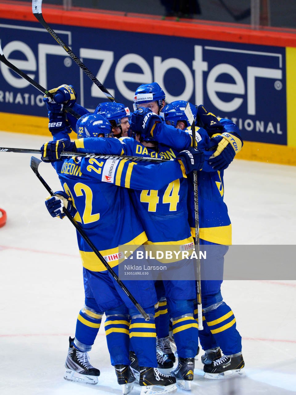 Daniel Sedin, Loui Eriksson, Nicklas Danielsson, Henrik