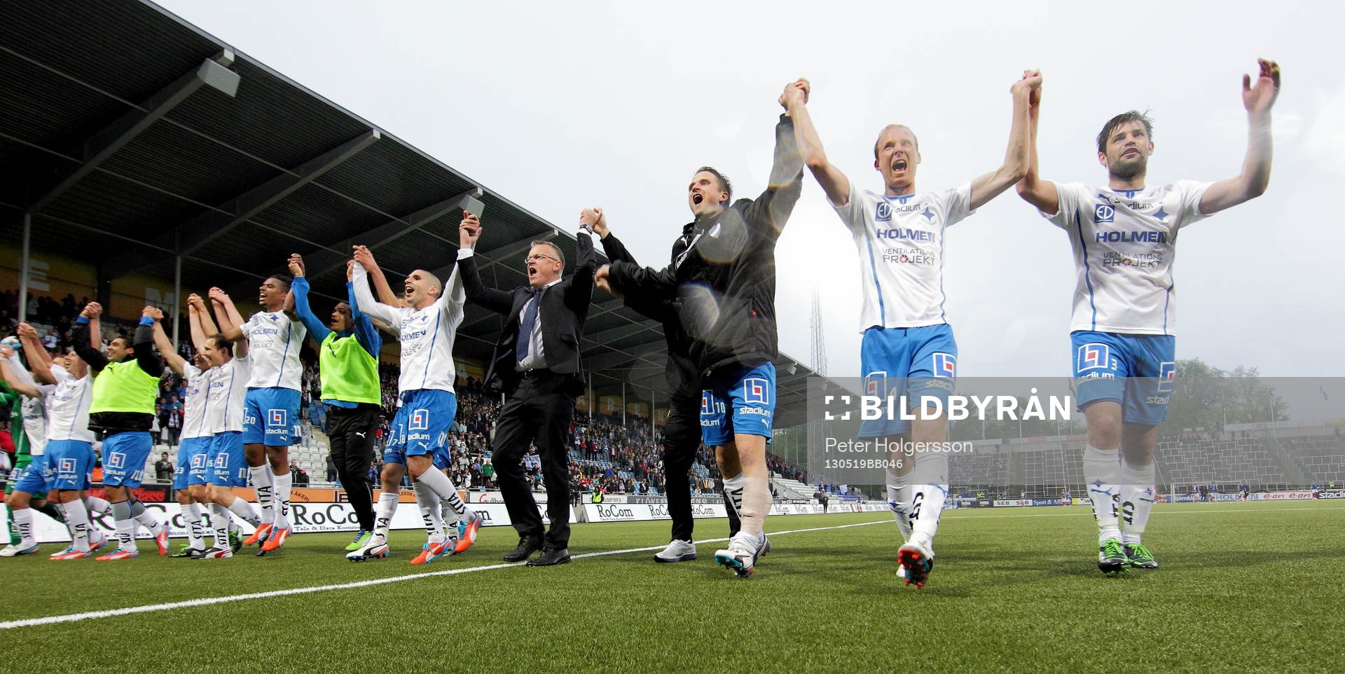 Segerglädje IFK Norrköping med Norrköping tränare Jan