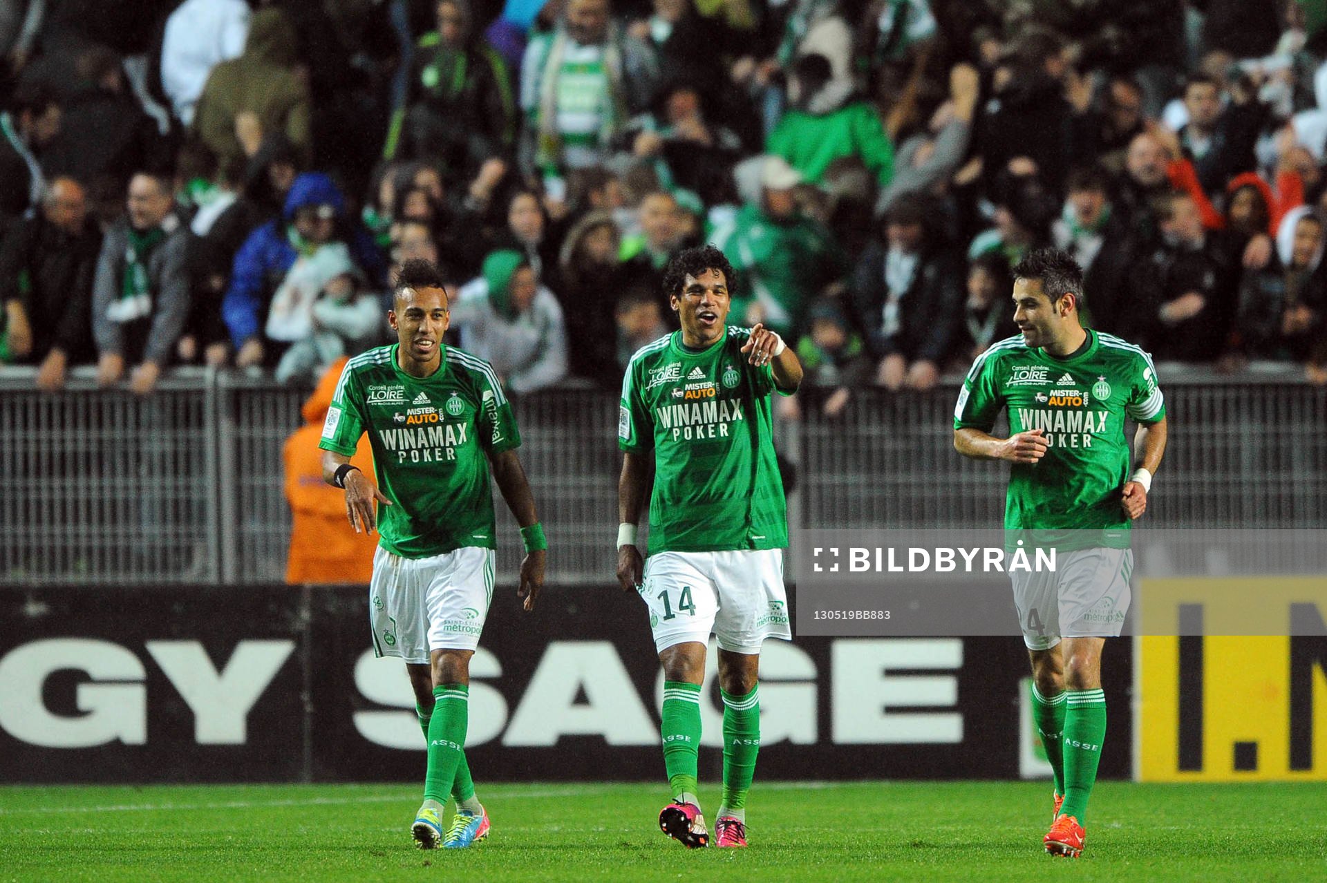 JOIE DE Pierre Emerick AUBAMEYANG - BRANDAO - Loic PERRIN -