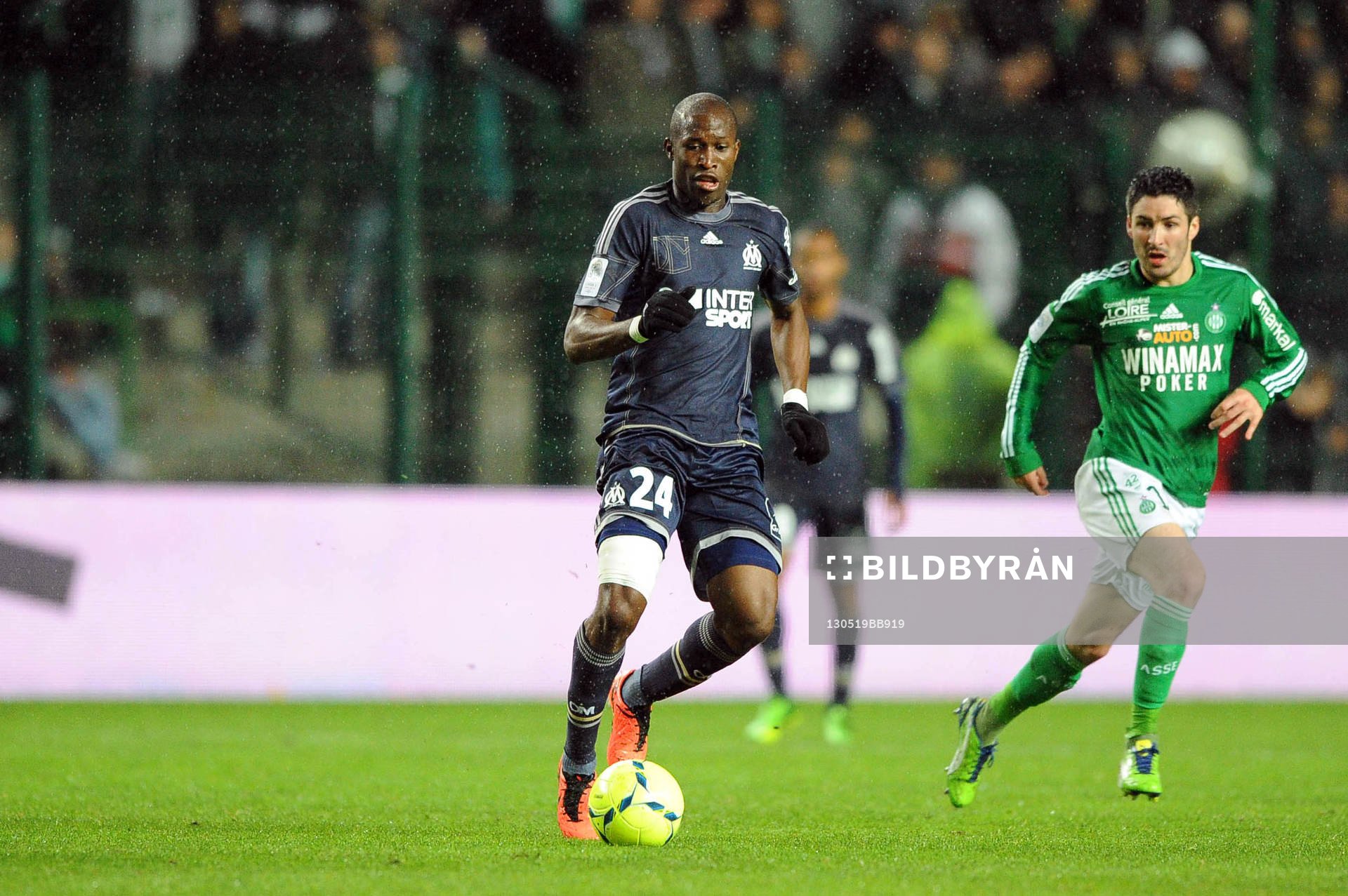  Fotboll, Franska ligan, Saint Etienne - Marseille: Rod FANNI -  Saint Etienne / Marseille - 37eme journee de Ligue 1 - 