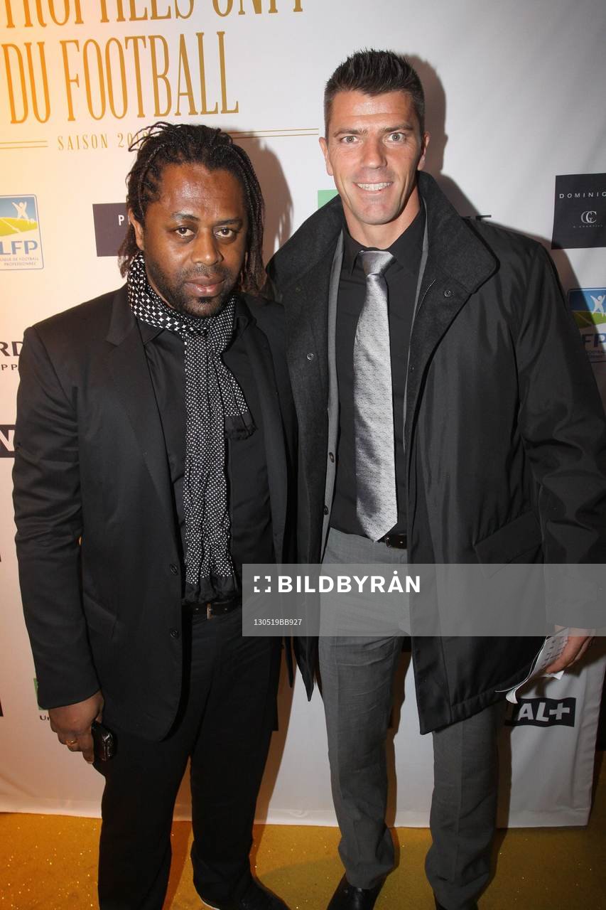 Bernard Diomede et Gregory Coupet ( trophee d'honneur UNFP